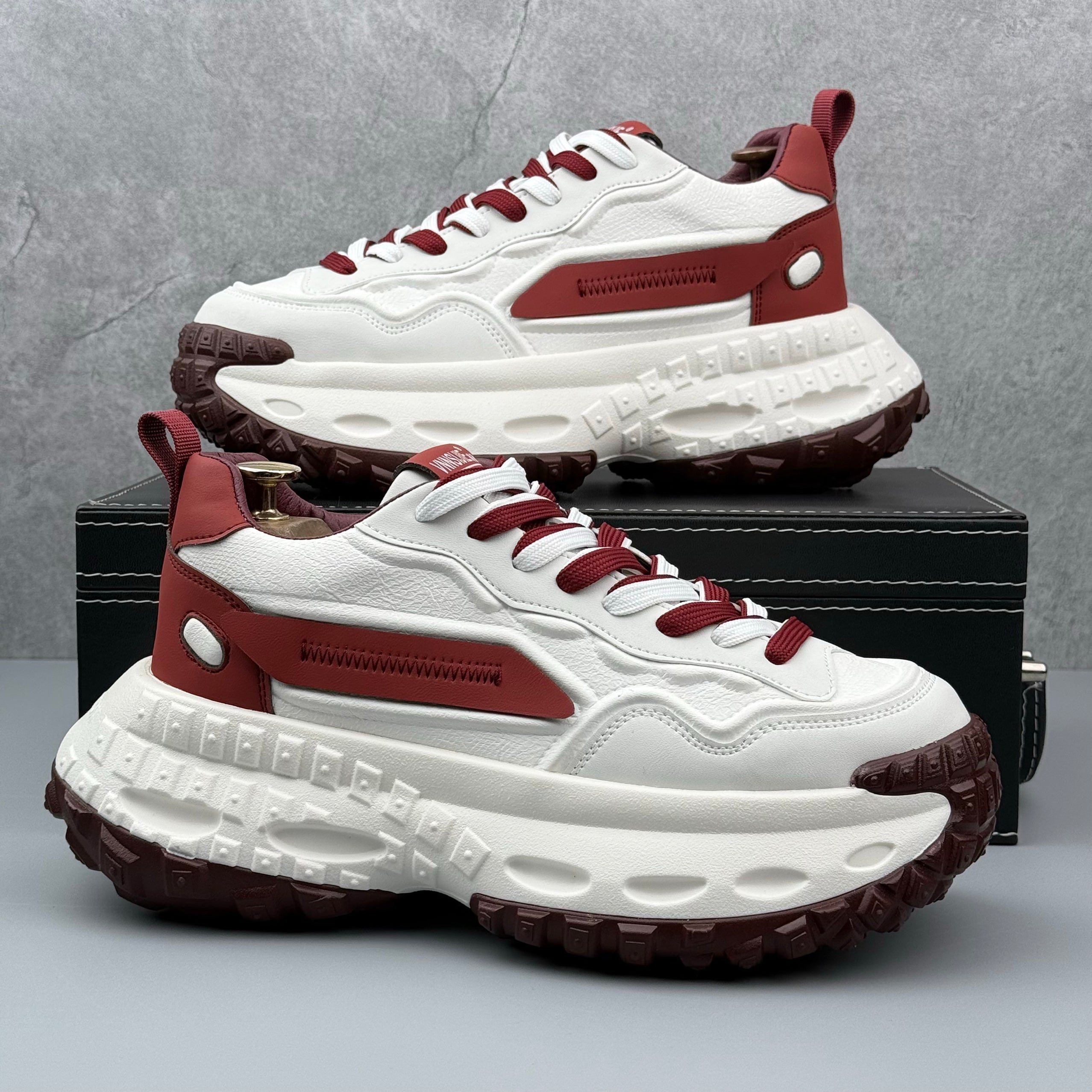 Hybriss ElevateCore White Wine Red– Youth Dad Shoes
