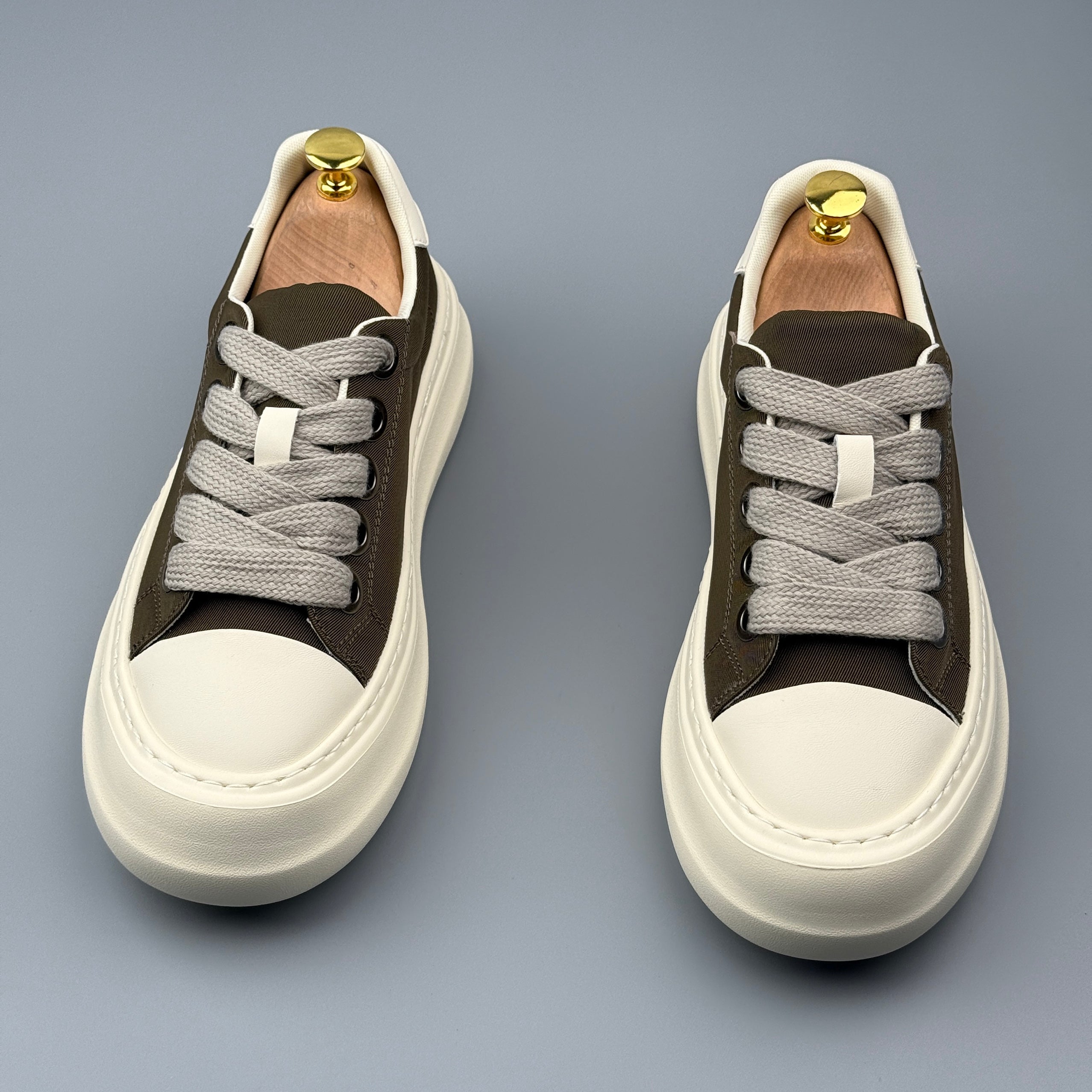 Hybriss LeisureCore Khaki– Stoff Sommer-Sneakers