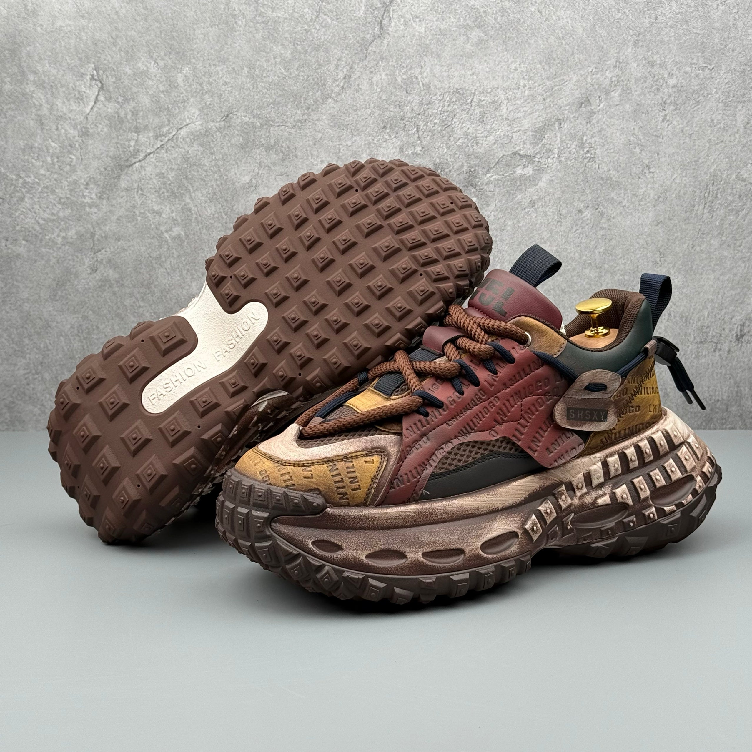 Hybriss DailyWeave Camel Yellow Brown– Retro Dad Shoes