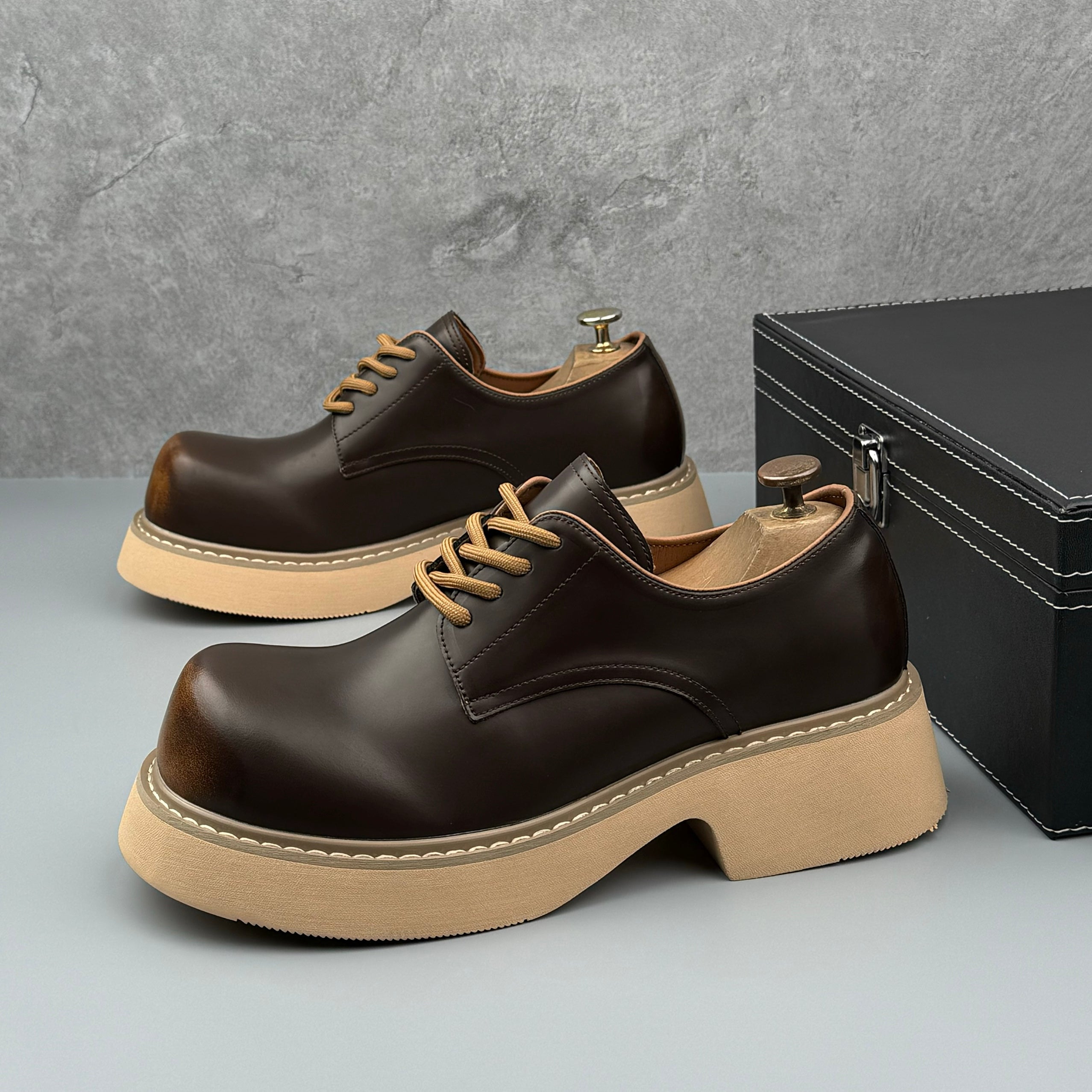 Hybriss LeisureCraft Brown– Goodyear Casual Leather Shoes