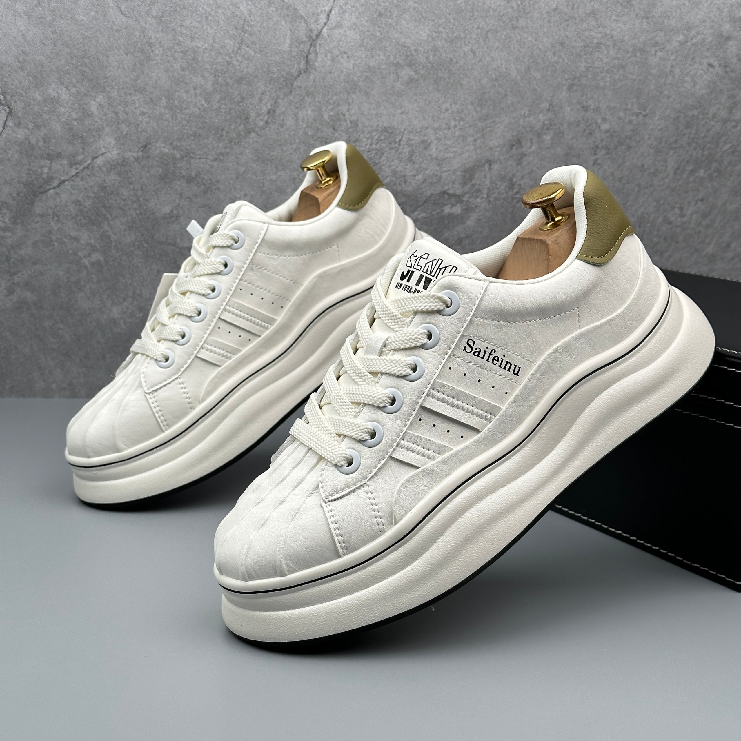 Hybriss SpliceKorea Mint Green– Mikrofaserleder White Shoes