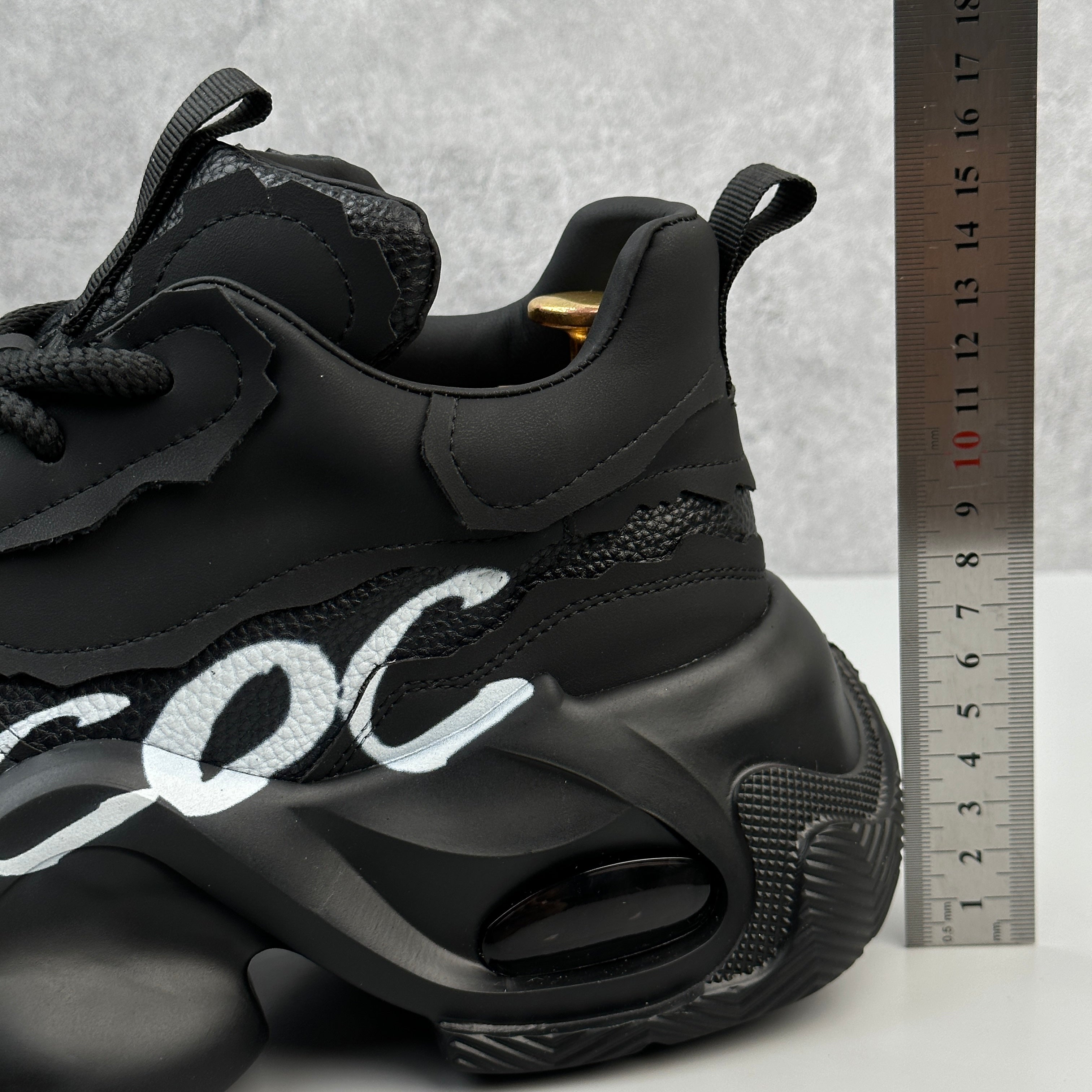 Hybriss Cabuncci SpliceRise Black– Sporty Dad Shoes