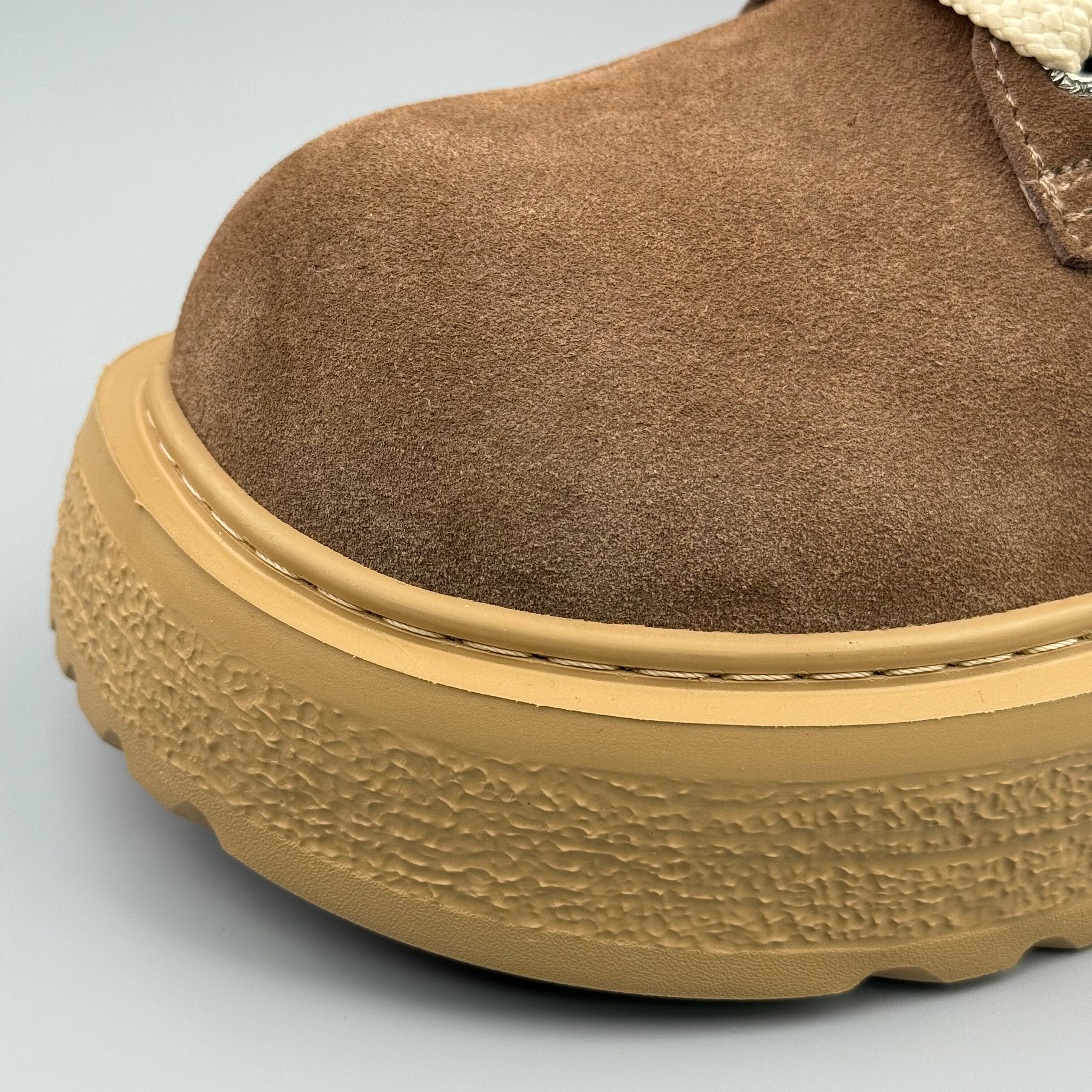 Hybriss VelvetNubuckMartin Camel– Short‑Tube Nubuck Leather Martin Boots