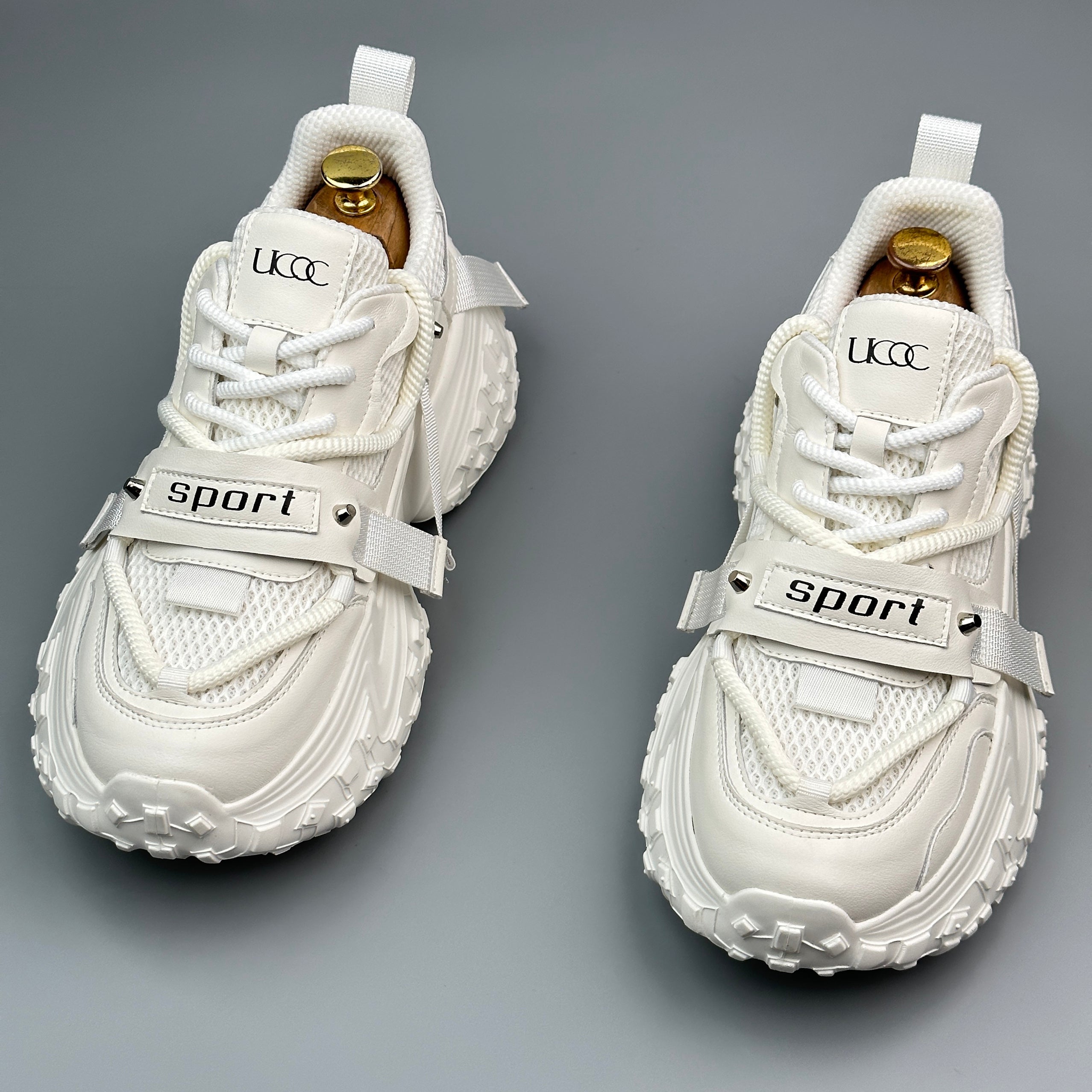 Hybriss Cabuncci WeaveLift White– Youth Dad Shoes