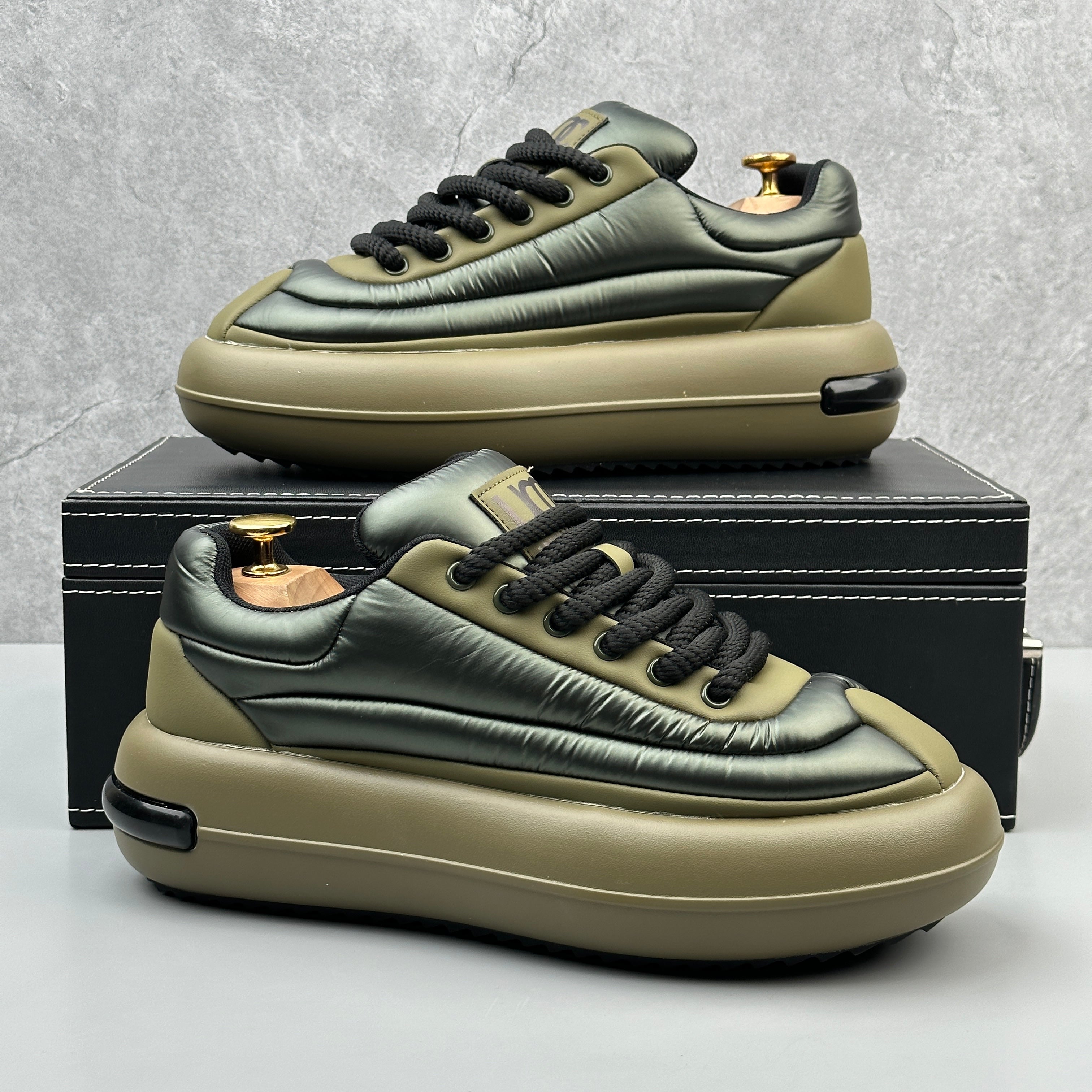 Hybriss Cabuncci WinterCore Dark Green– Youth Winter Dad Shoes