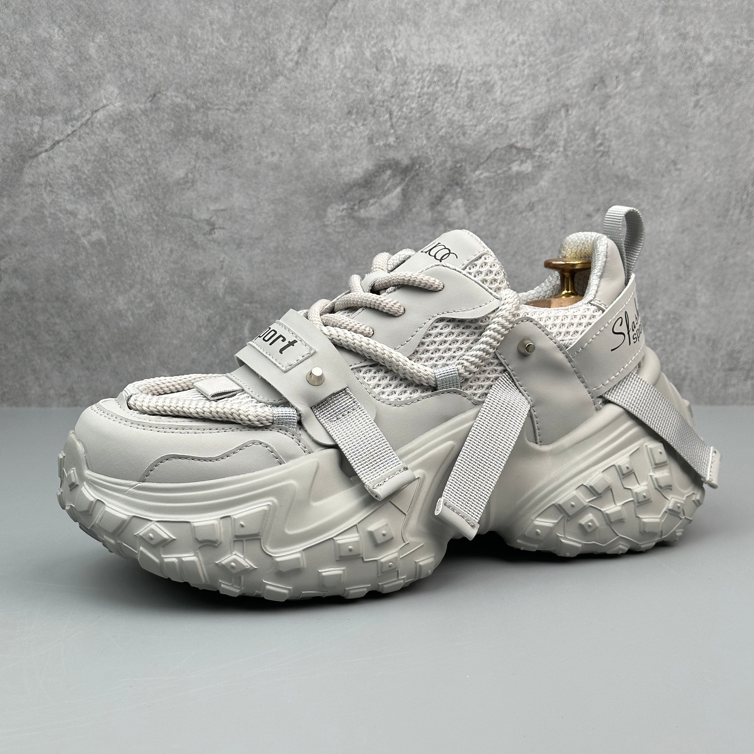 Hybriss Cabuncci WeaveLift Gray– Youth Dad Shoes