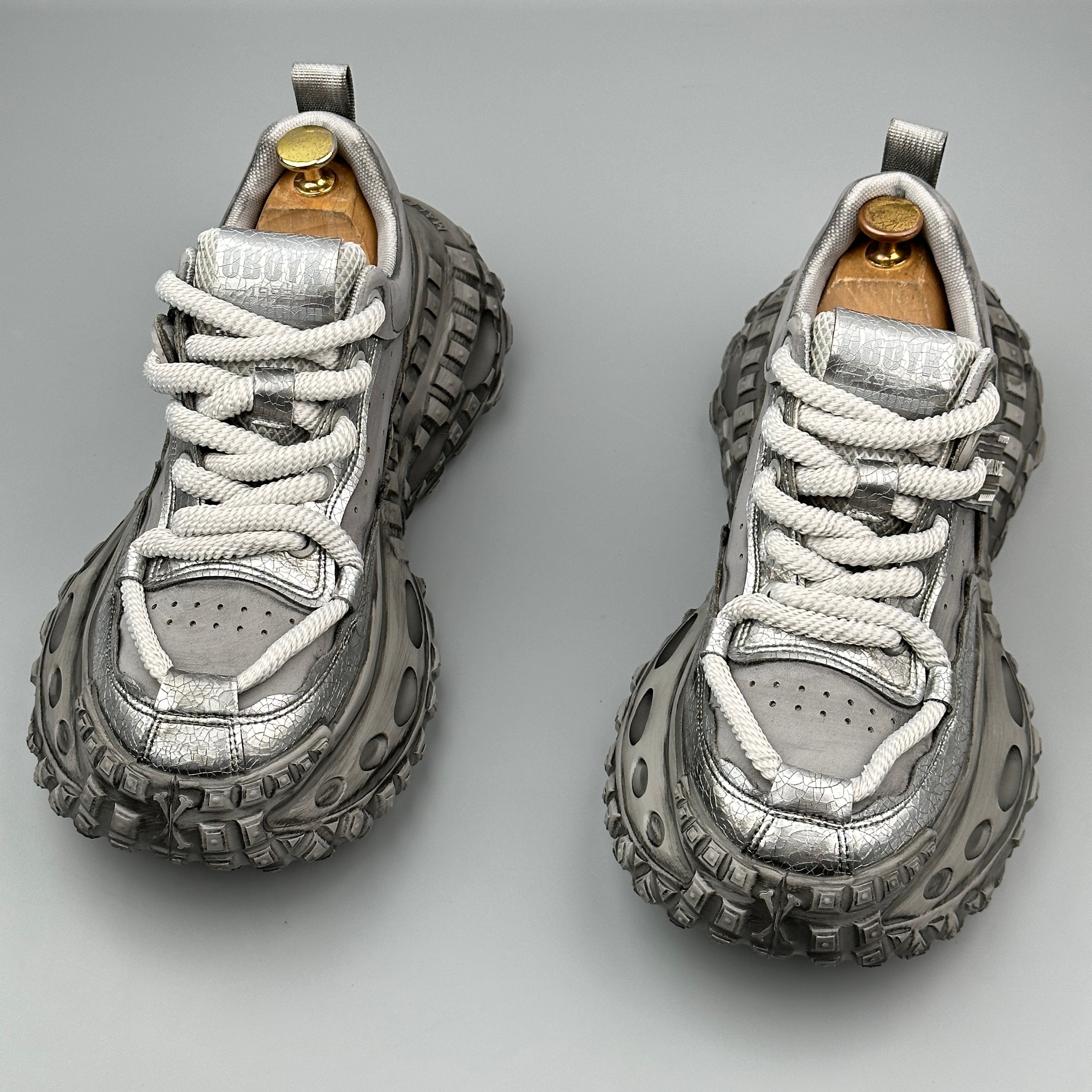 Hybriss RetroRise Gray– Youth Retro Dad Shoes