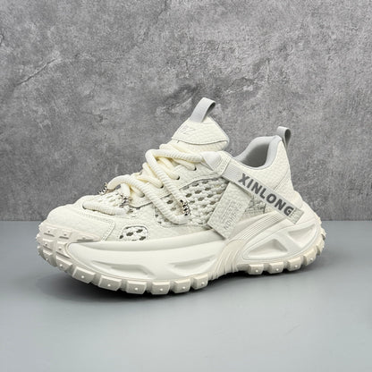 Hybriss Cyber-Gel Hollow-Out Dad Sneaker