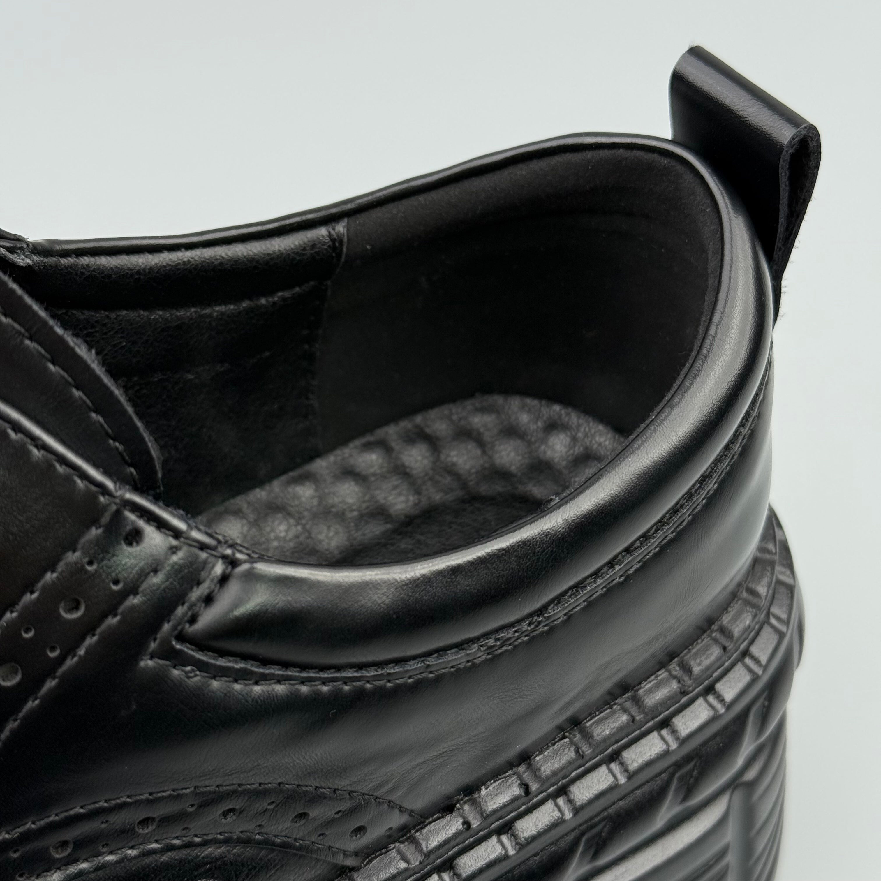 Hybriss DailyMetal Black– Casual Leather Shoes