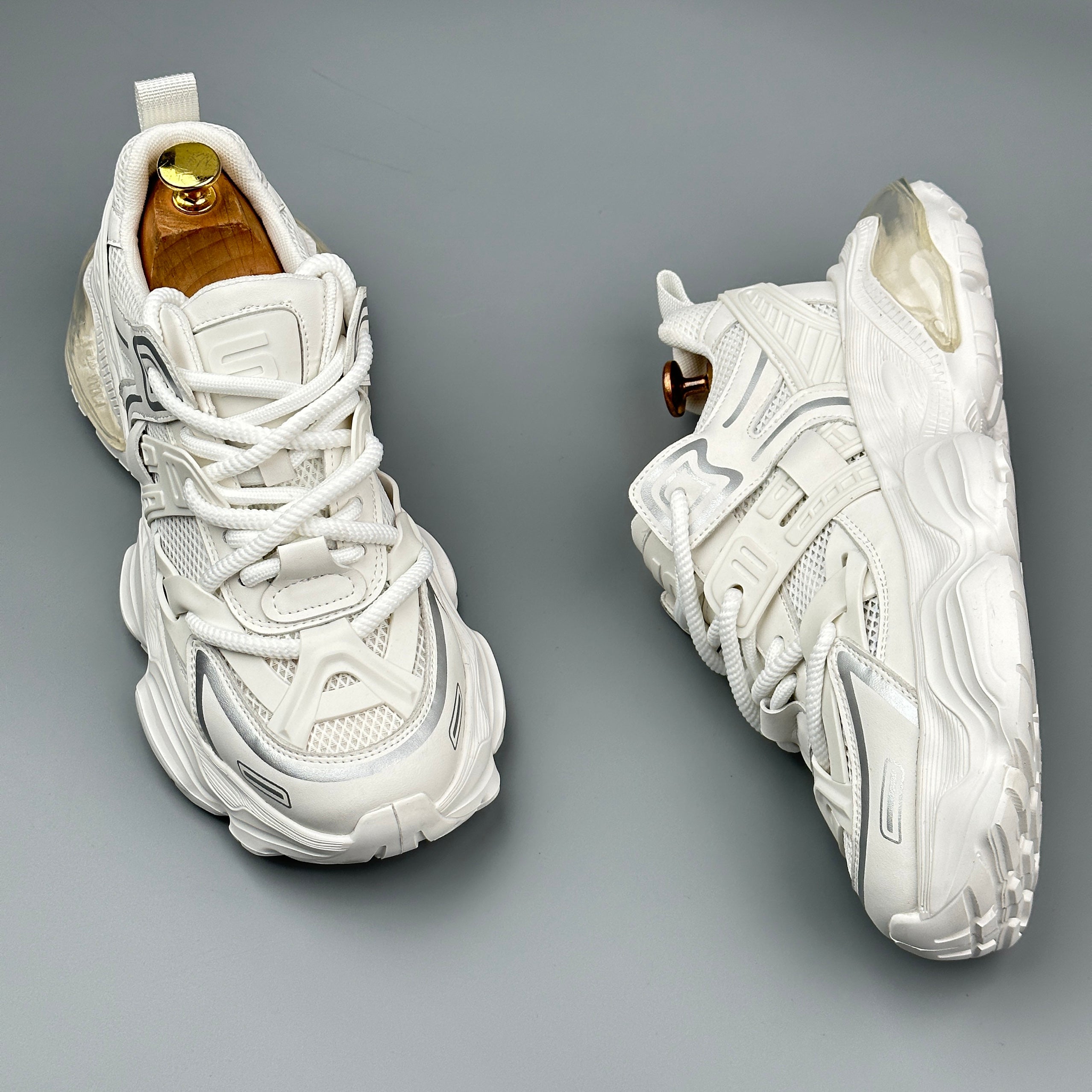 Hybriss DailyStitchFlex White– Casual Dad Shoes