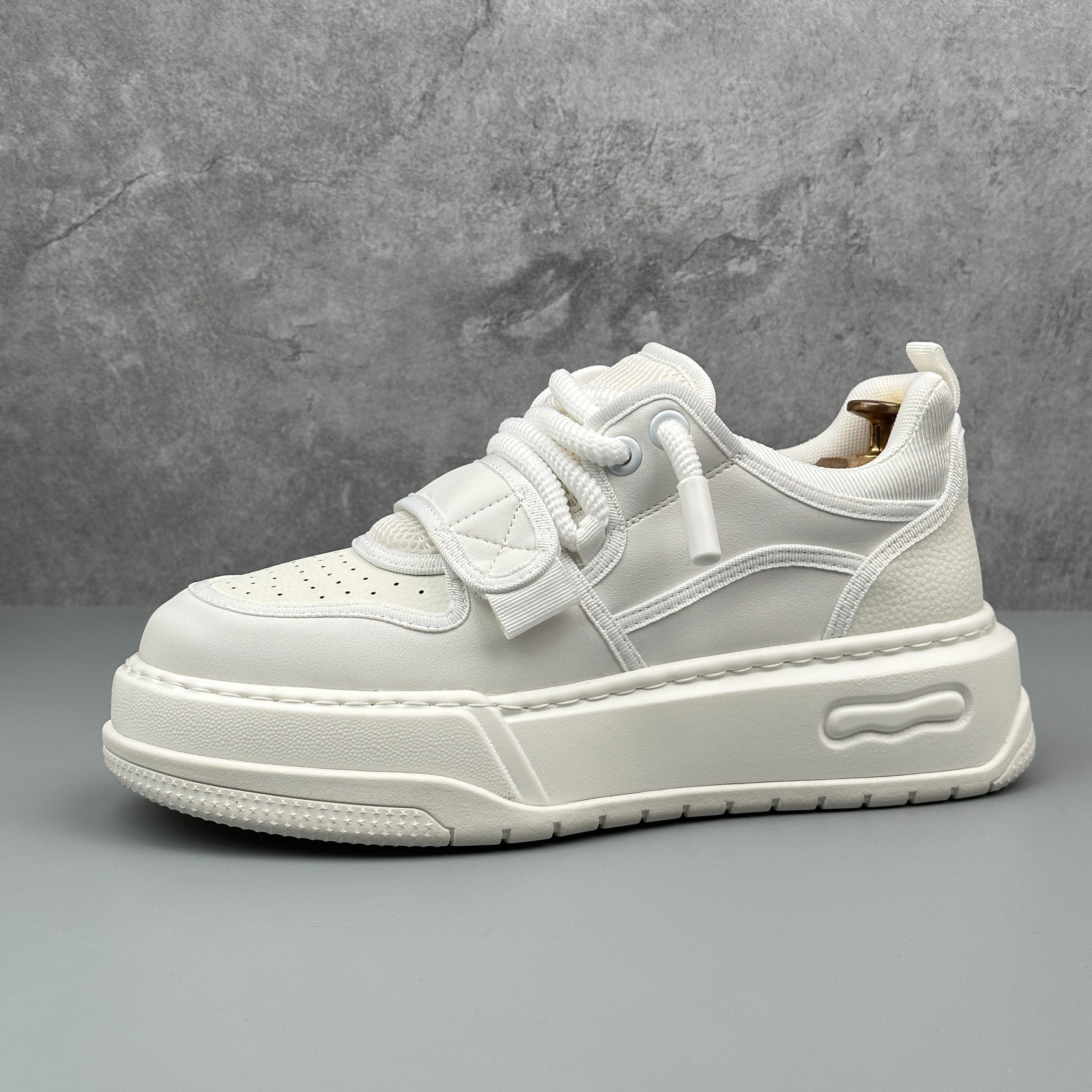 Hybriss KoreaLine – Mikrofaserleder White Shoes