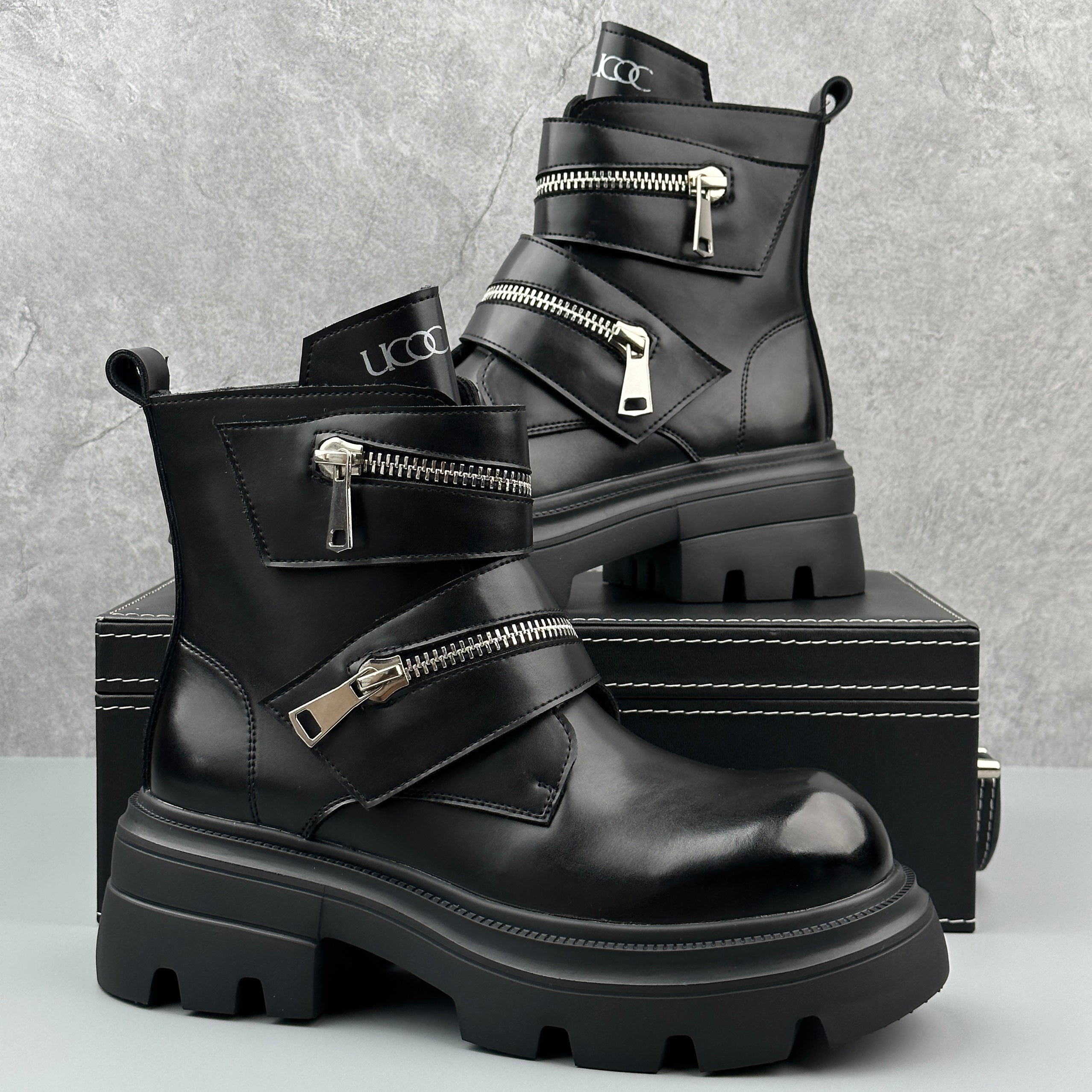 Hybriss Striker– Martin Boots with Metal Details