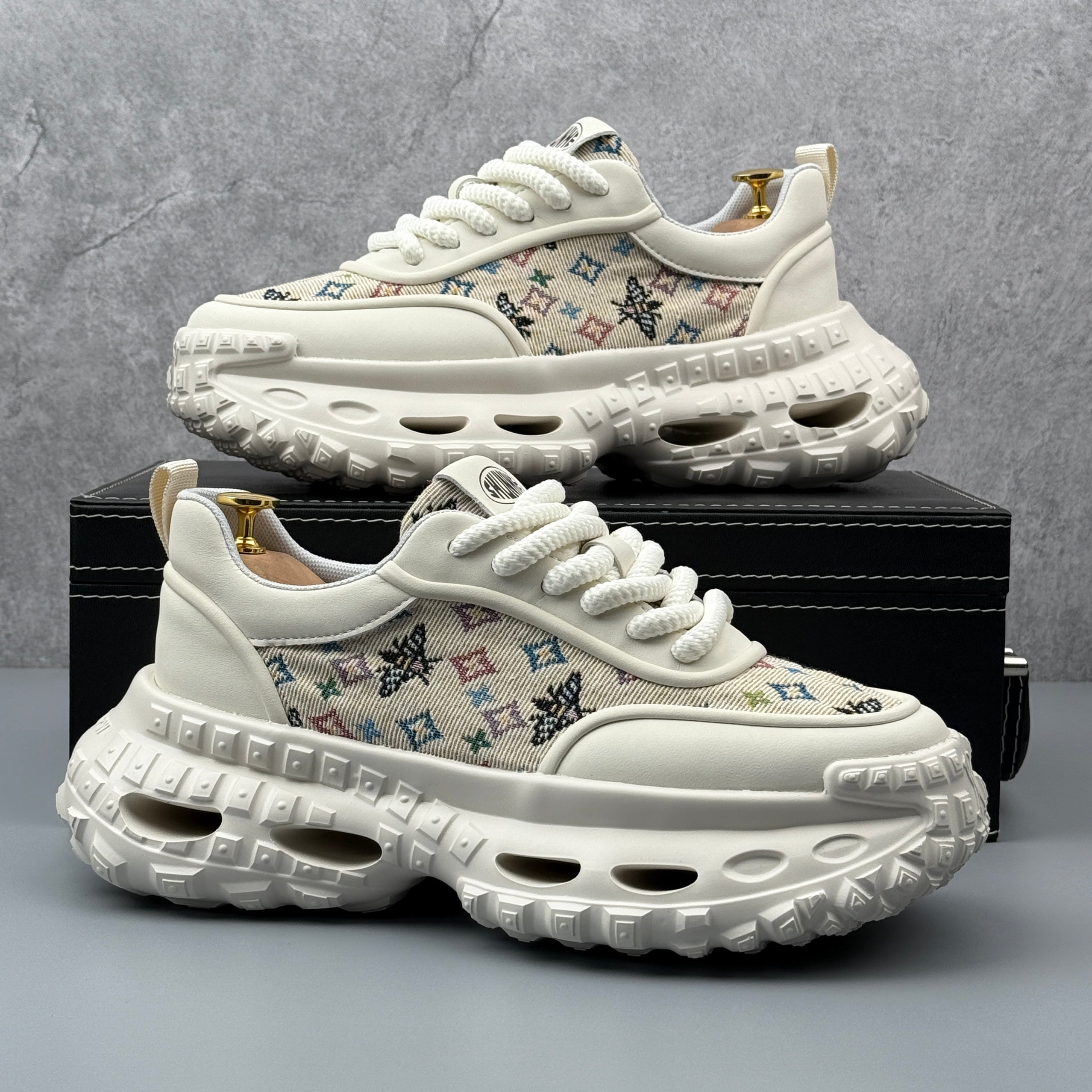 Hybriss DailyRiseCasual White– Casual Dad Shoes