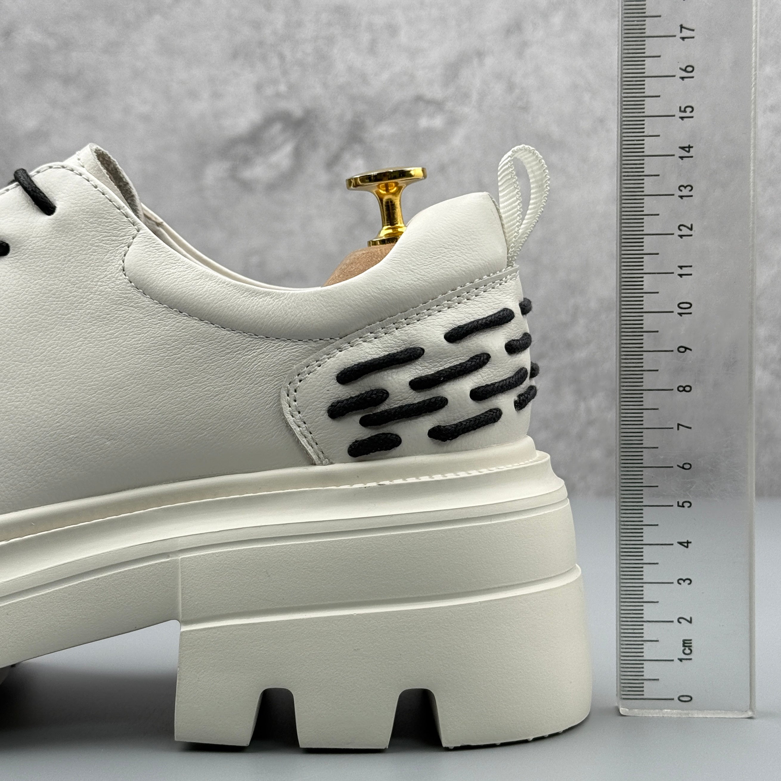 Hybriss Threadline White– Leisure Casual Leather Shoes