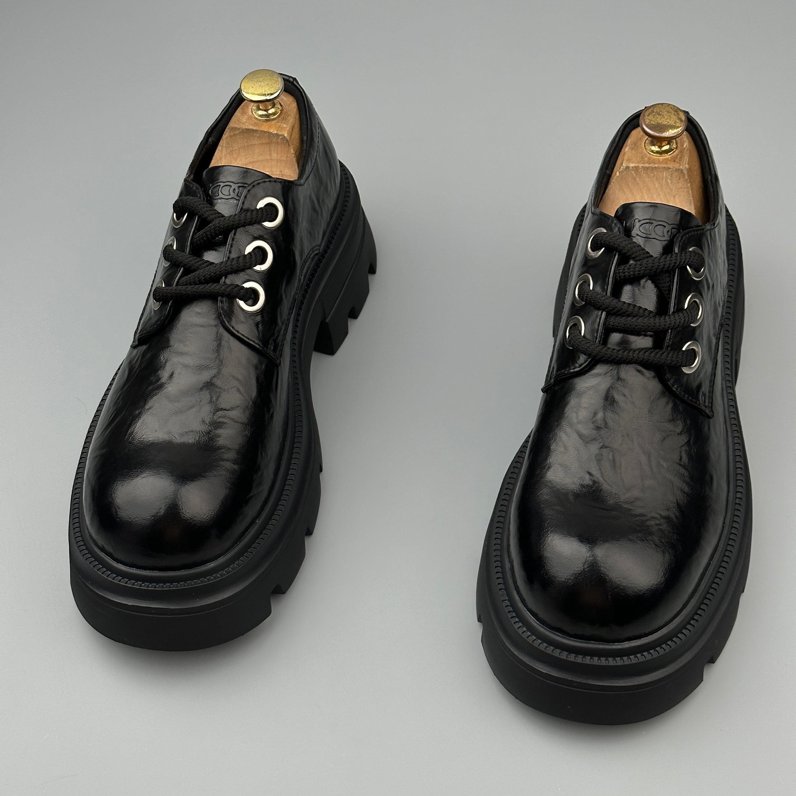 Hybriss Cabuncci Regent Black– British Casual Leather Shoes