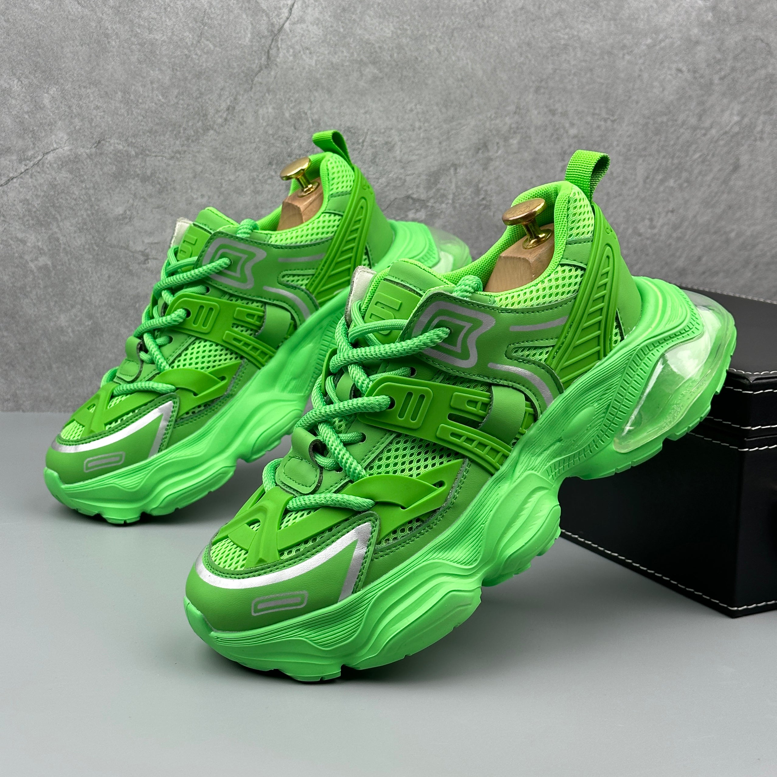 Hybriss DailyStitchFlex Green– Casual Dad Shoes