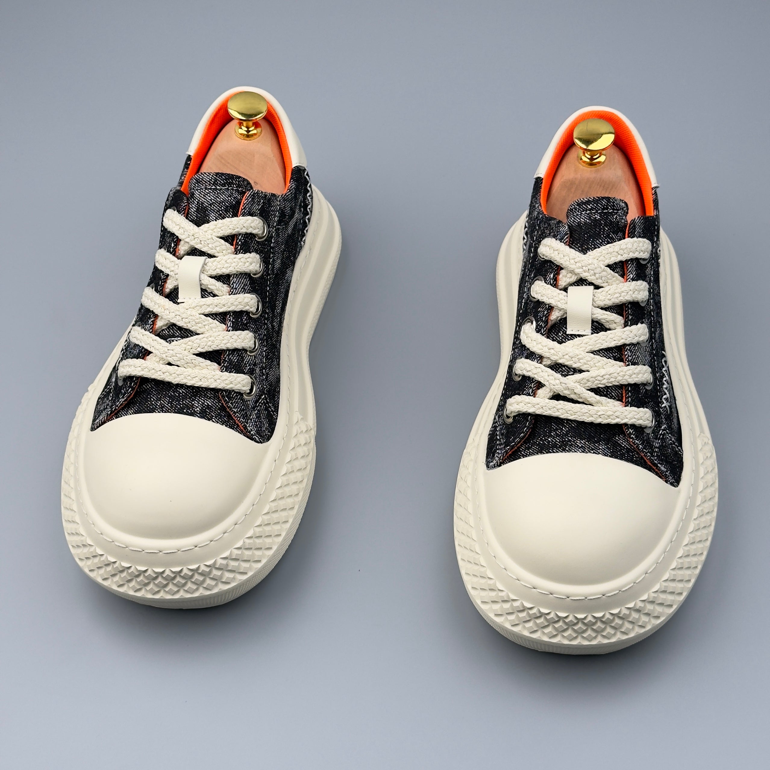 Hybriss DenimStitch – PU & Denim Sommer-Sneakers