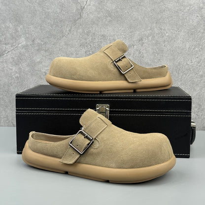 Hybriss Big-Head Suede Utility Clog