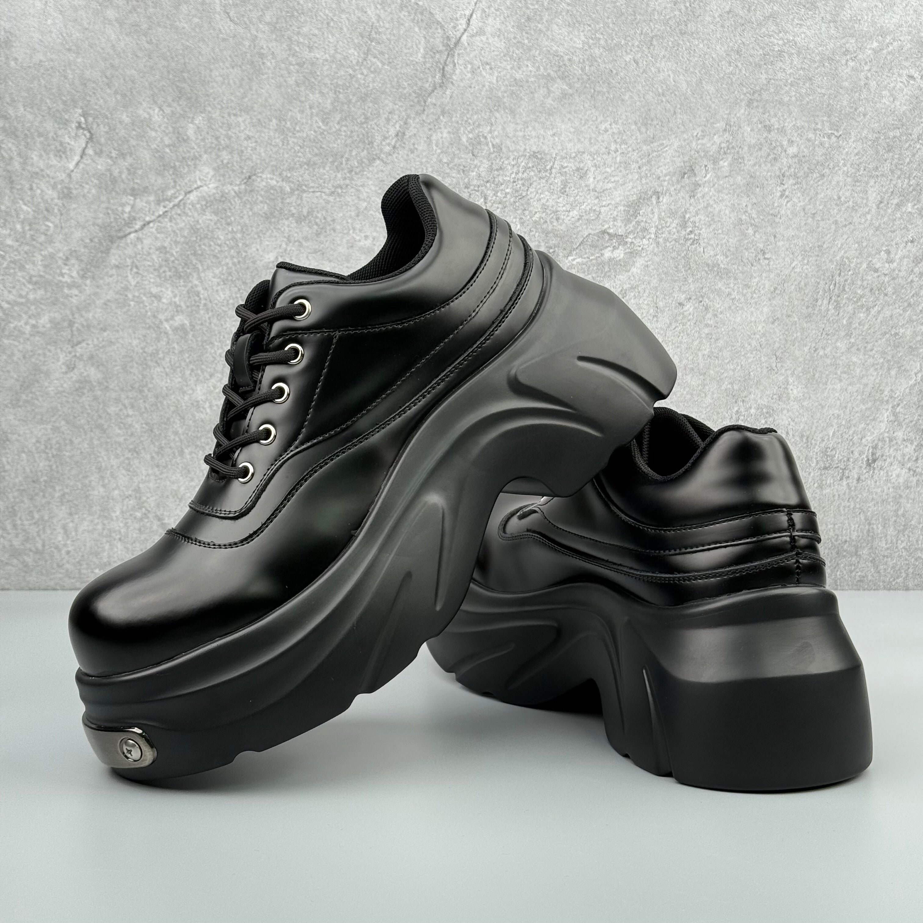 Hybriss DailyPlainLeather – Casual Leather Dad Shoes