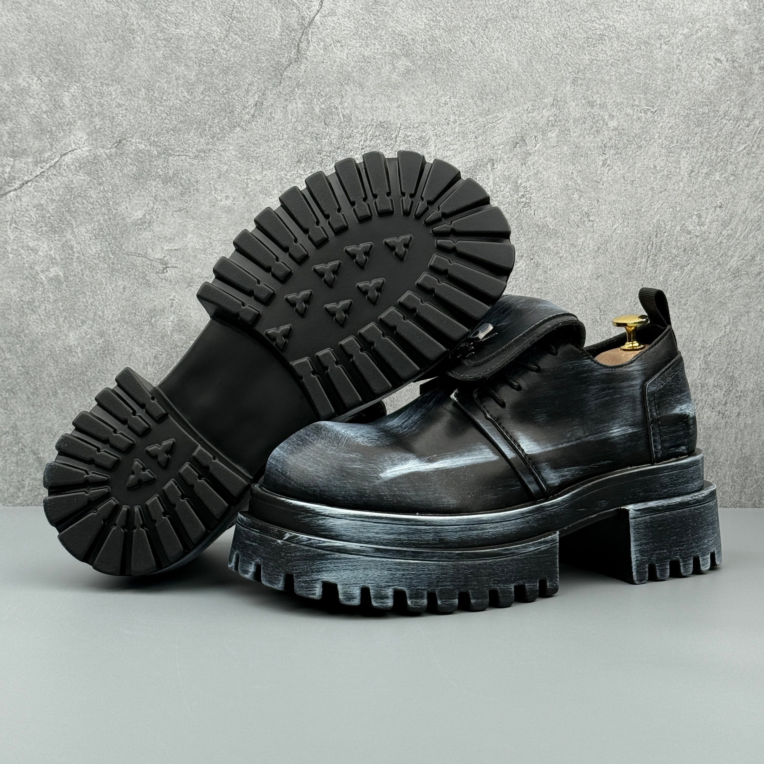 Hybriss Lumin Wipe white– Leisure Casual Leather Shoes