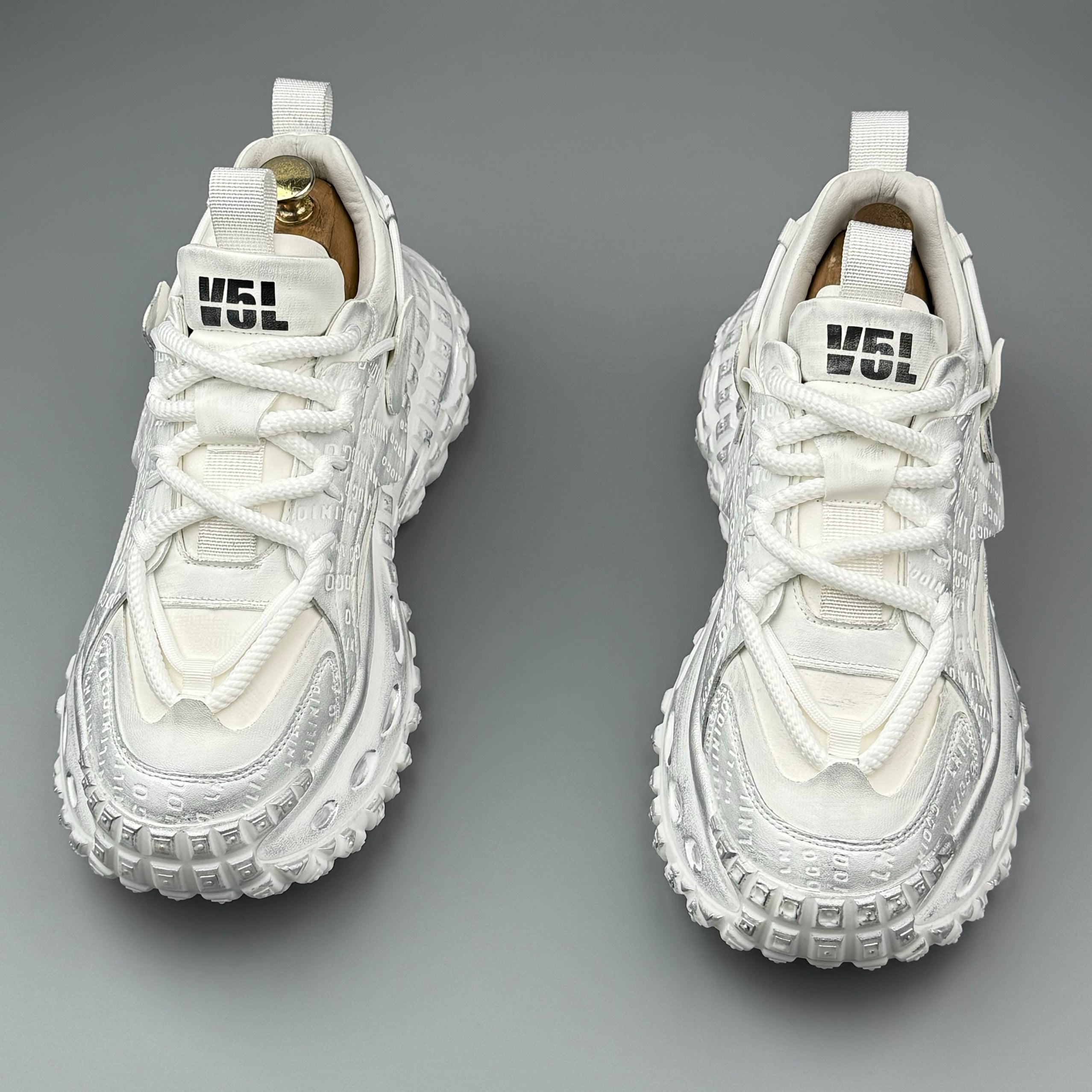 Hybriss OldWeave White– Retro Dad Shoes