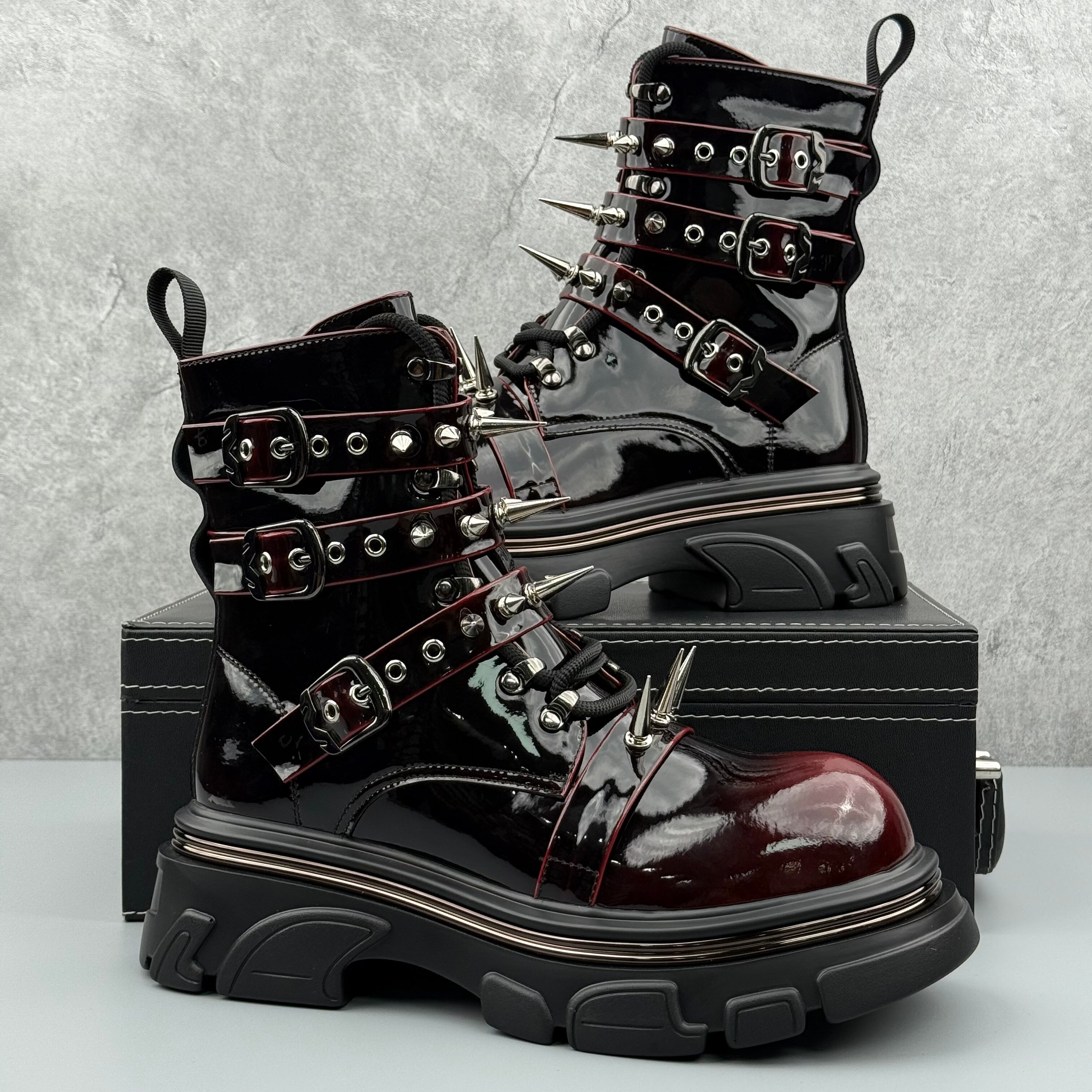 Hybriss Rampage– Punk Cargo Boots