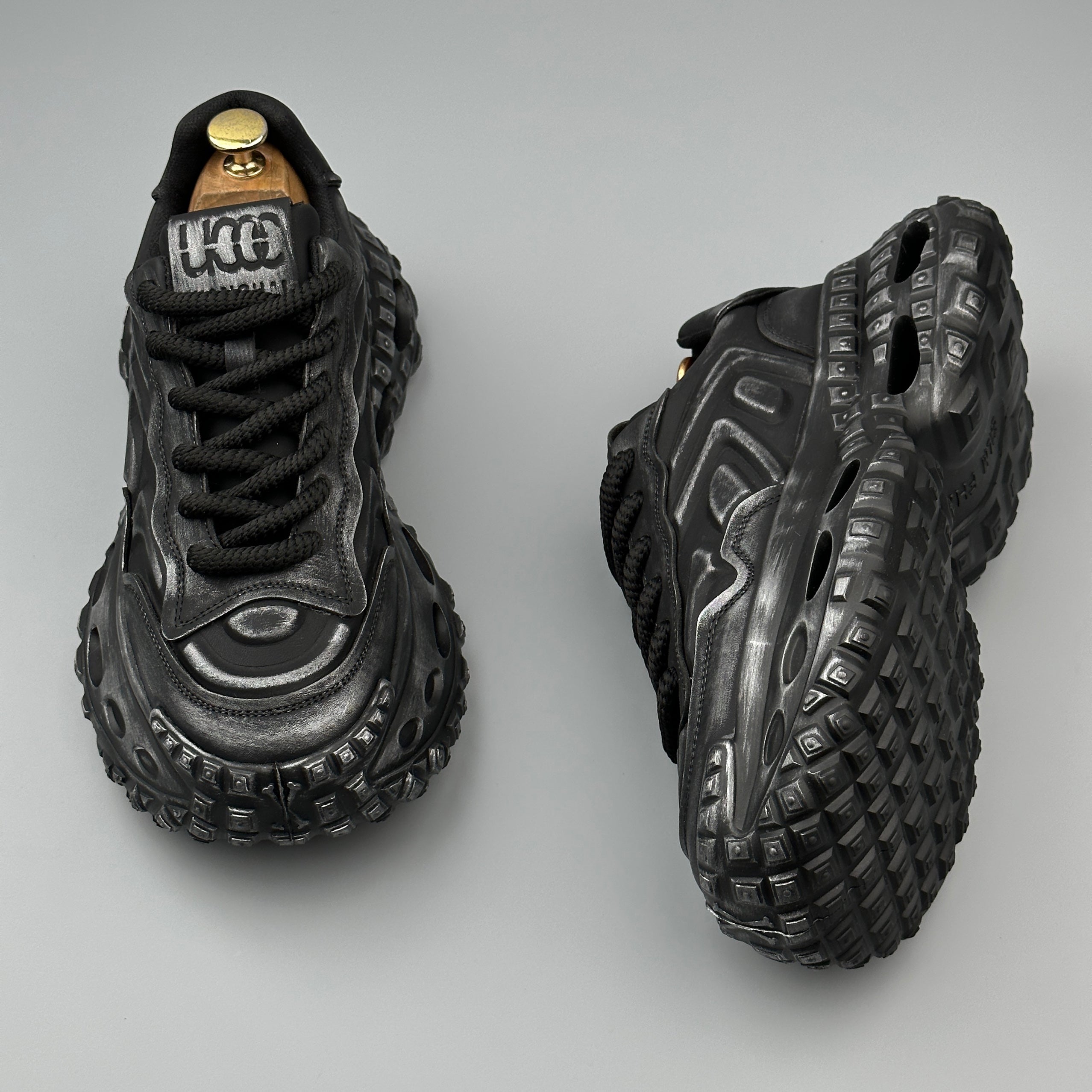 Hybriss RetroPlain Black– Retro Dad Shoes