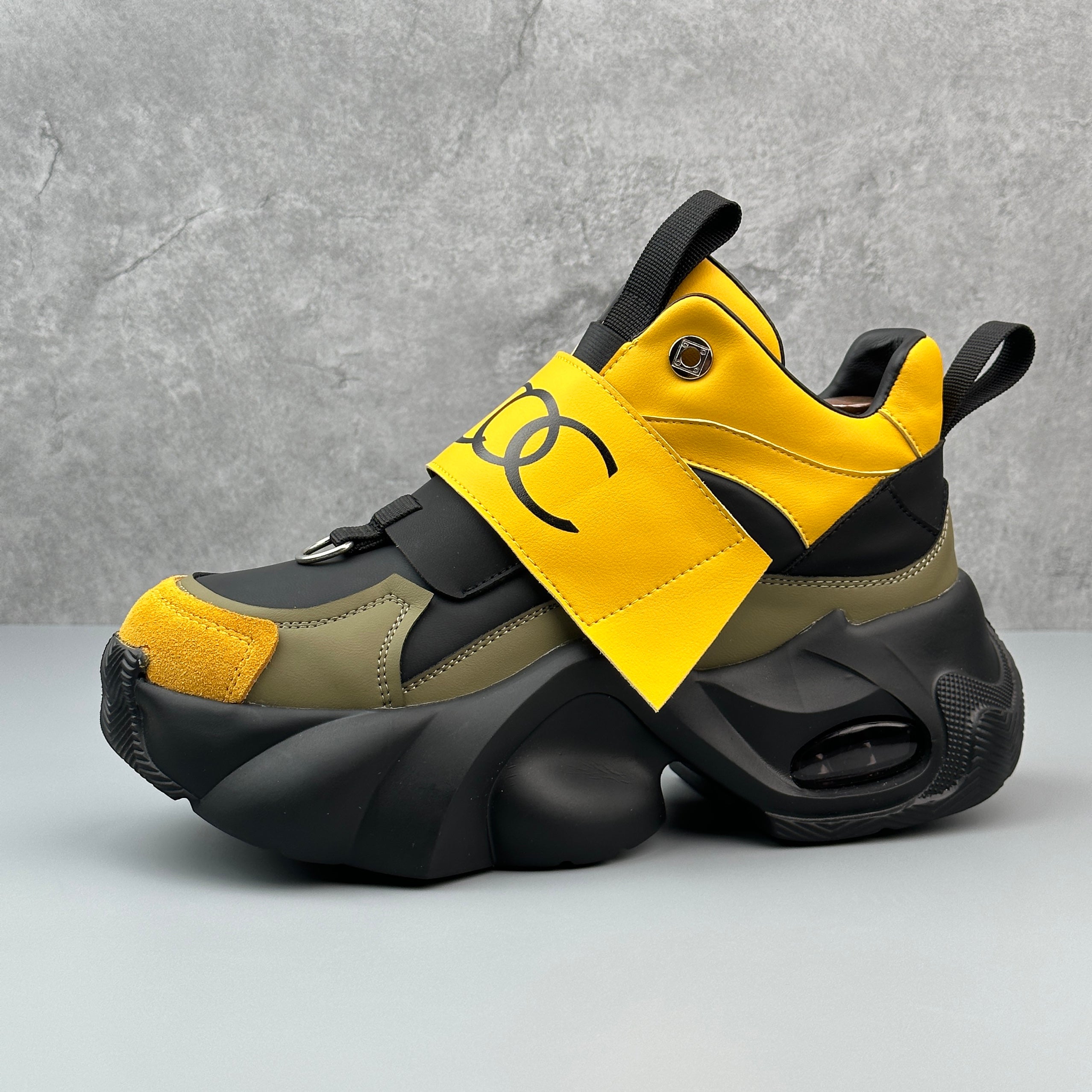 Hybriss MetalCore Black Yellow– Youth Winter Dad Shoes