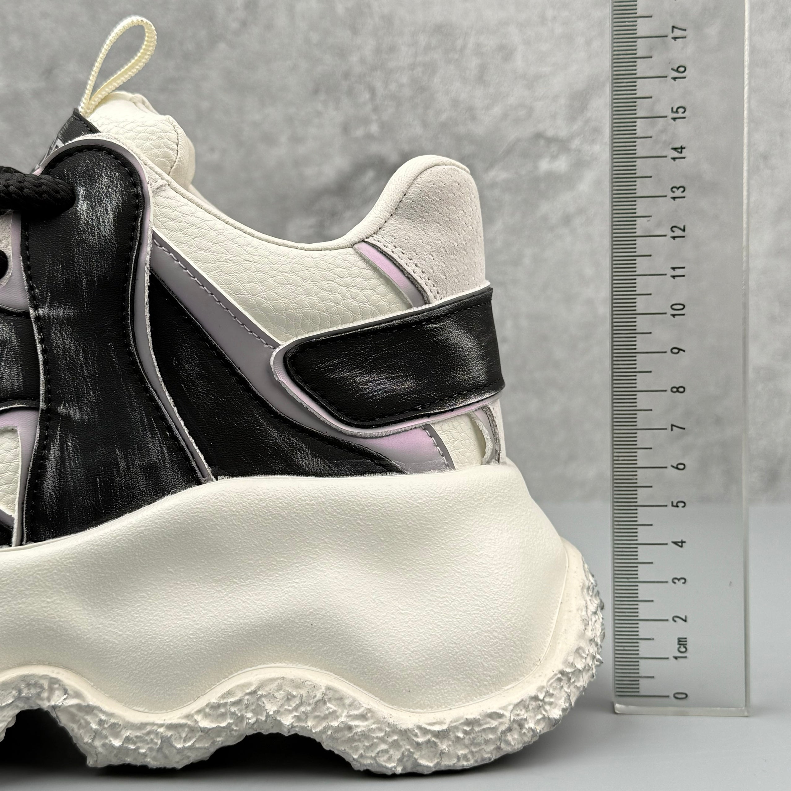 Hybriss PlainLift Black White– Dad Shoes