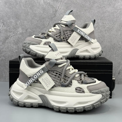 Hybriss Cyber-Gel Hollow-Out Dad Sneaker