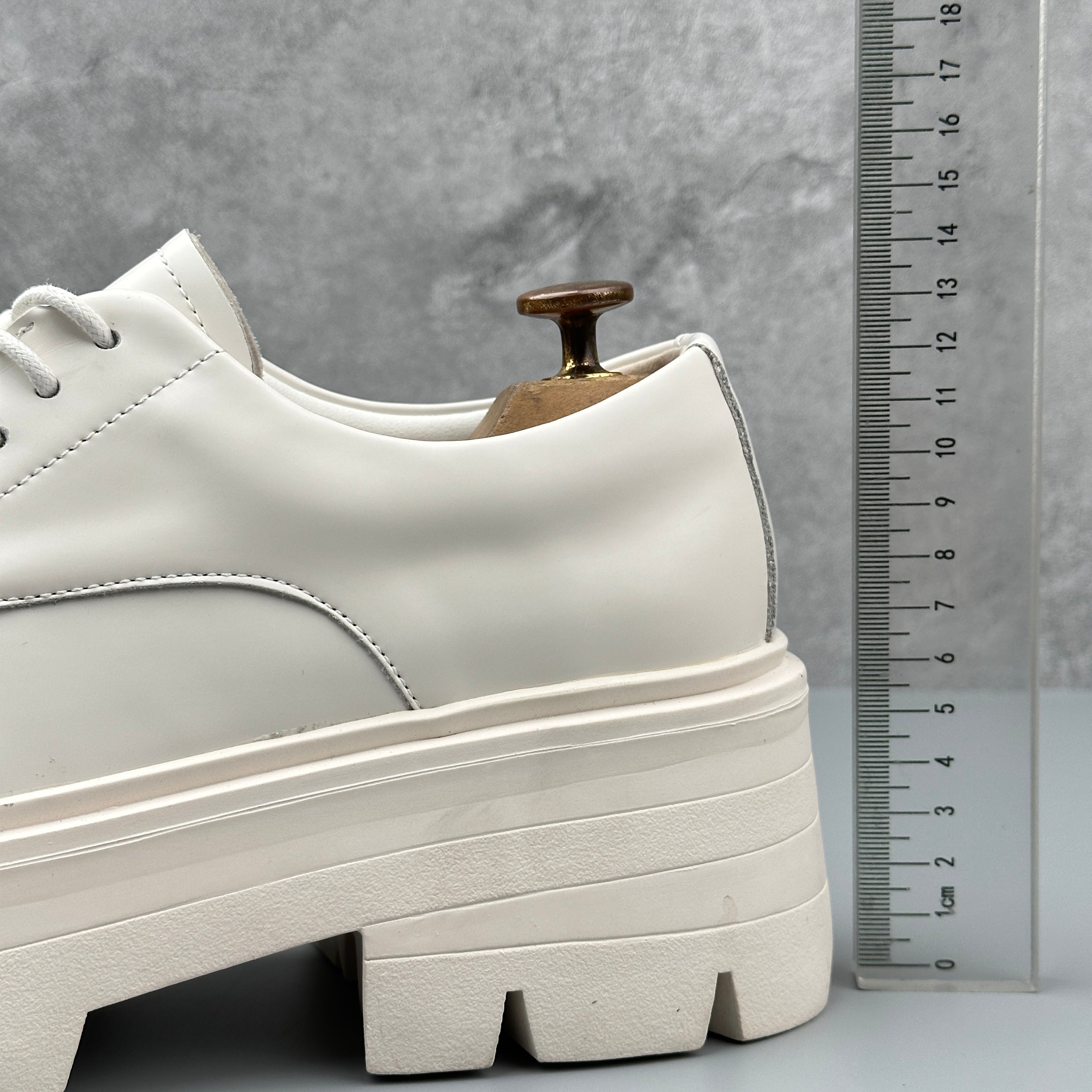 Hybriss Ascend White– Youth Casual Leather Shoes