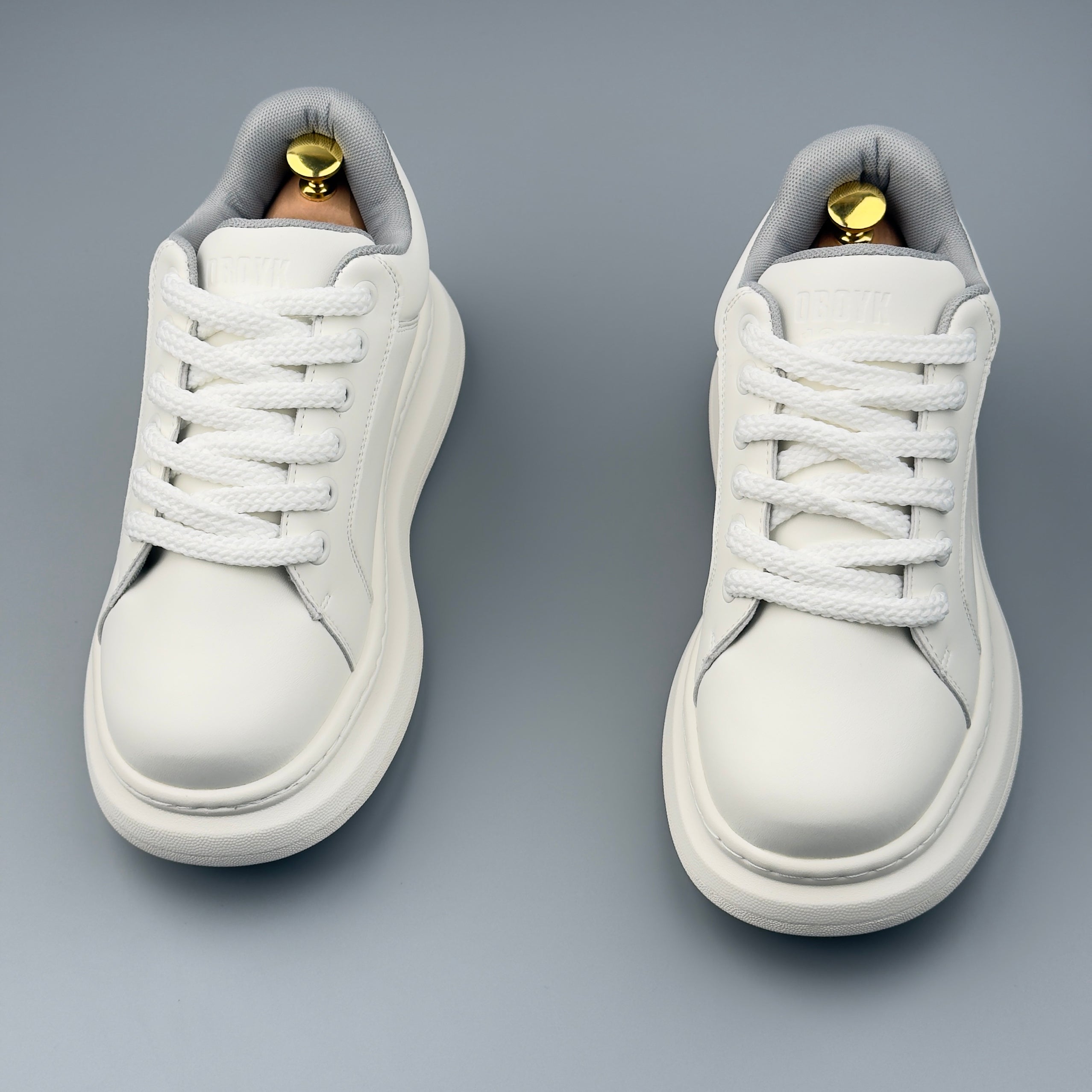 Hybriss SimpleCore – PU & Mikrofaserleder White Shoes