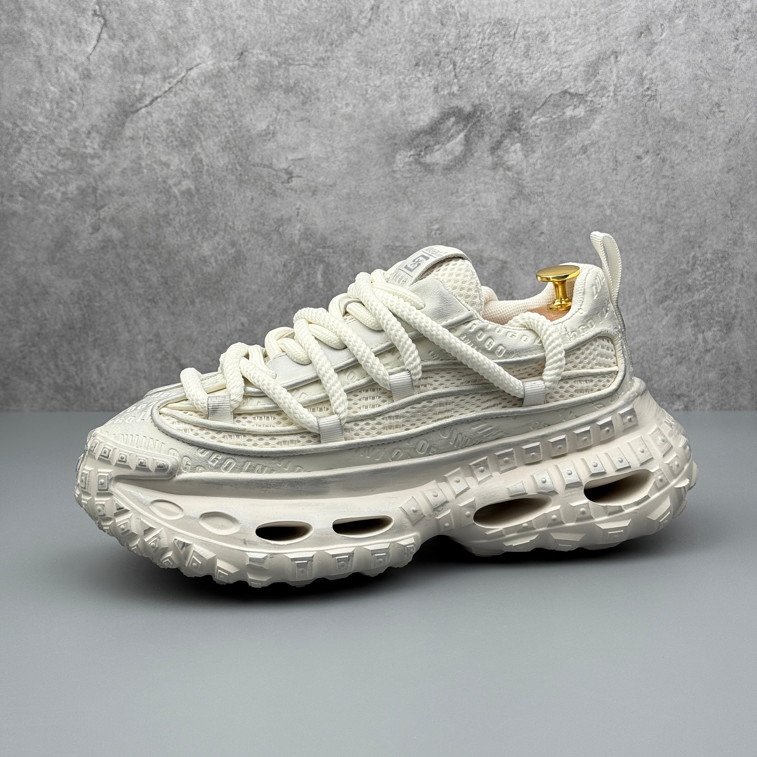 Hybriss RetroWeave White– Retro Dad Shoes