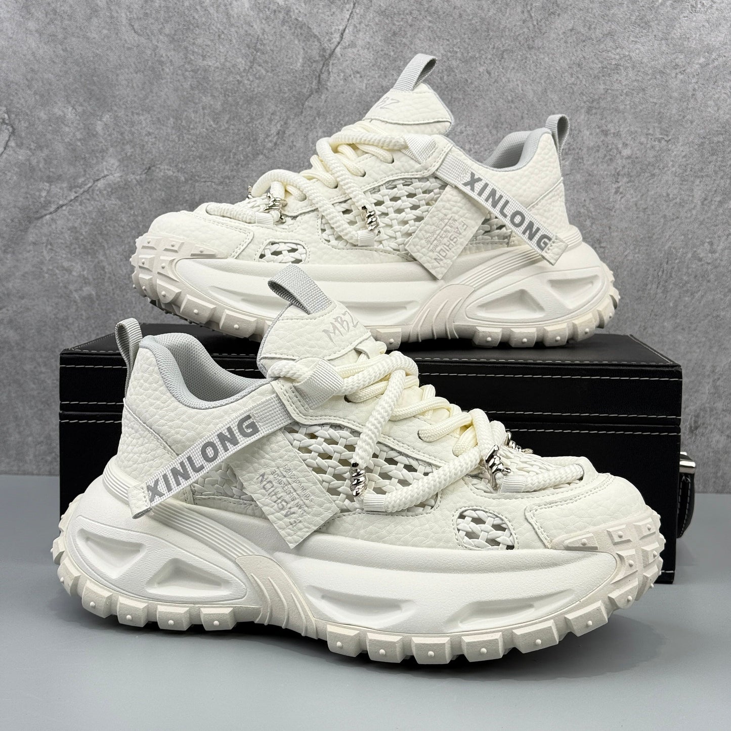 Hybriss Cyber-Gel Hollow-Out Dad Sneaker