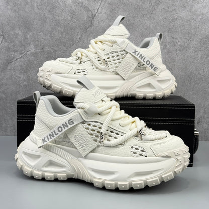 Hybriss Cyber-Gel Hollow-Out Dad Sneaker