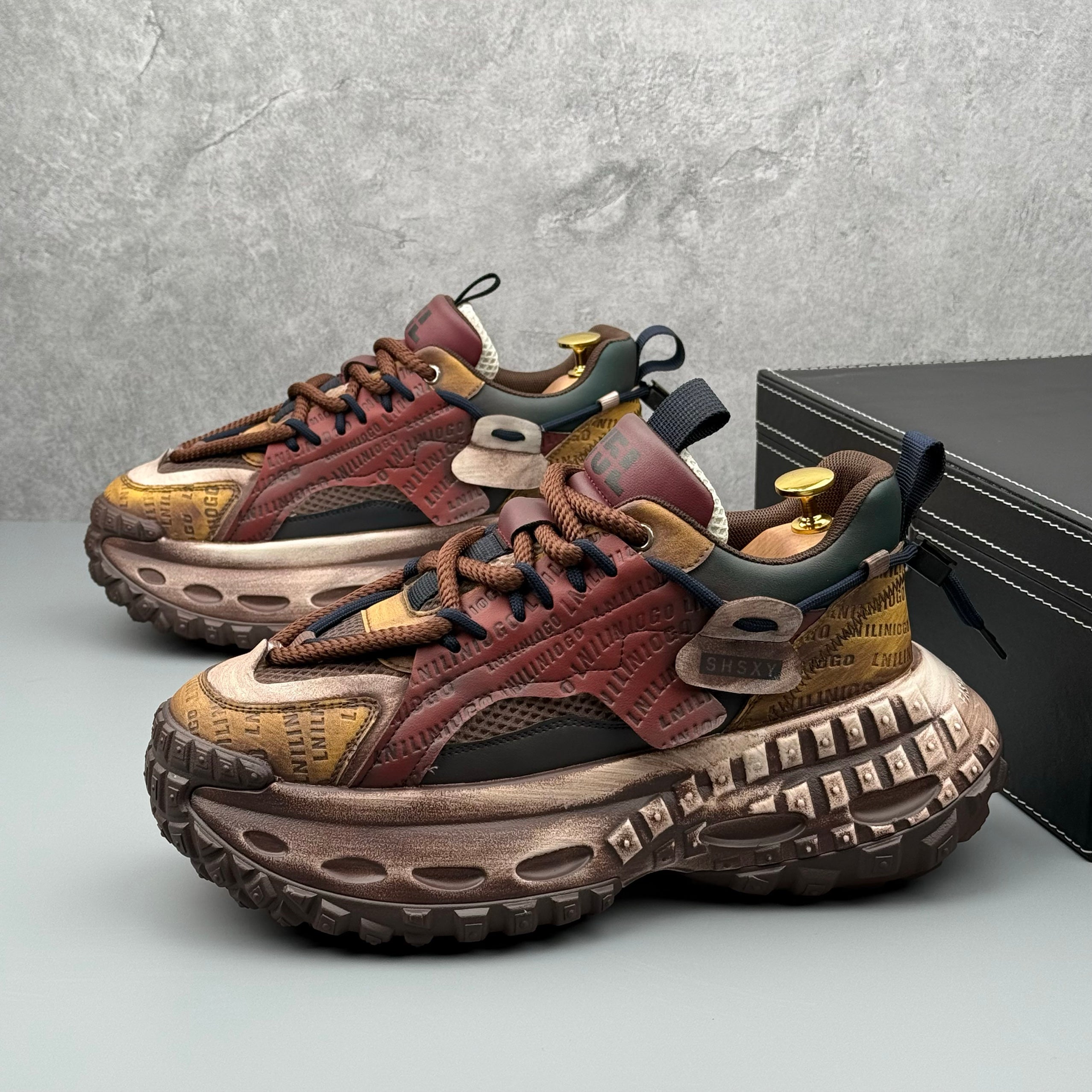 Hybriss DailyWeave Camel Yellow Brown– Retro Dad Shoes