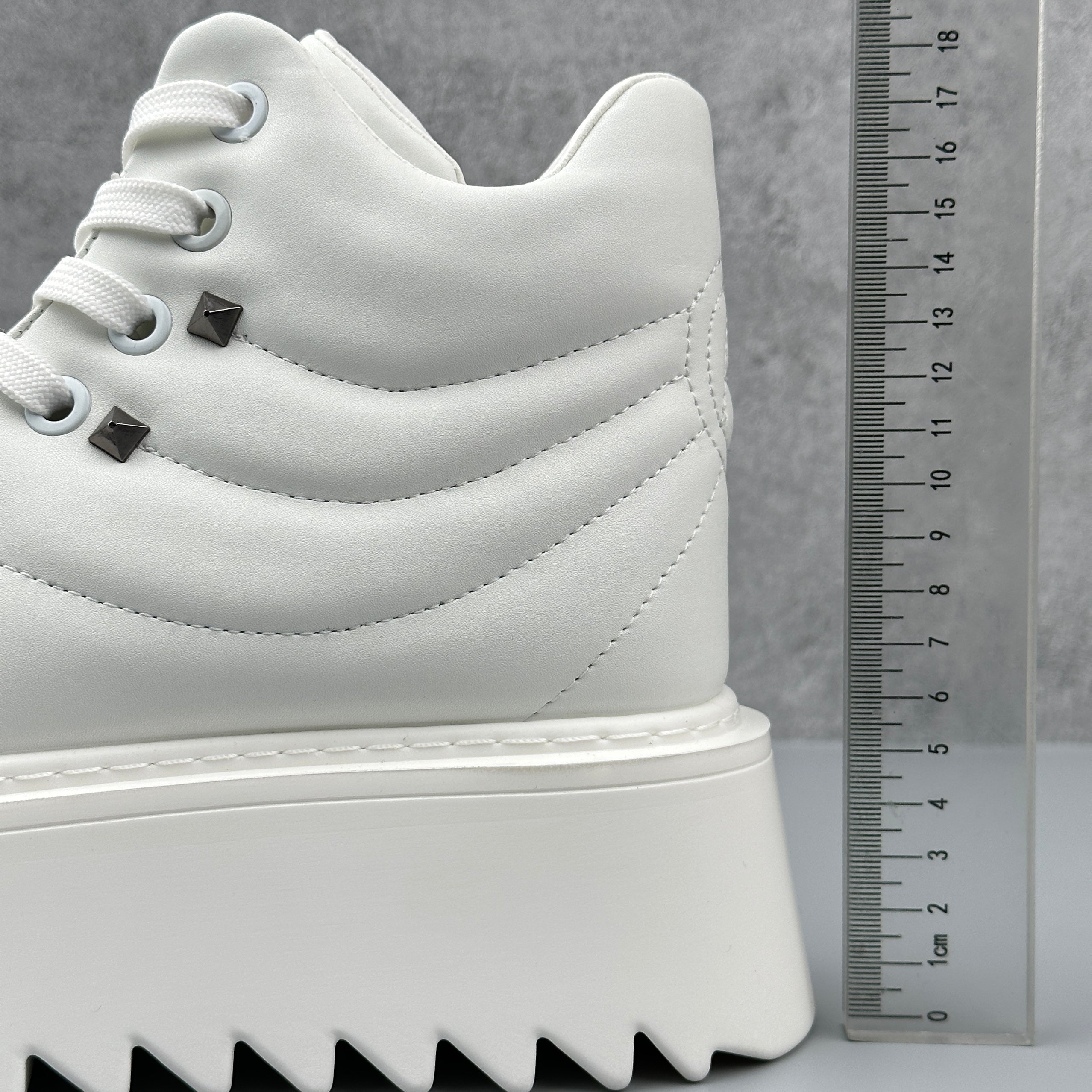 Hybriss Vortex White– Korean Style High-Top Boots