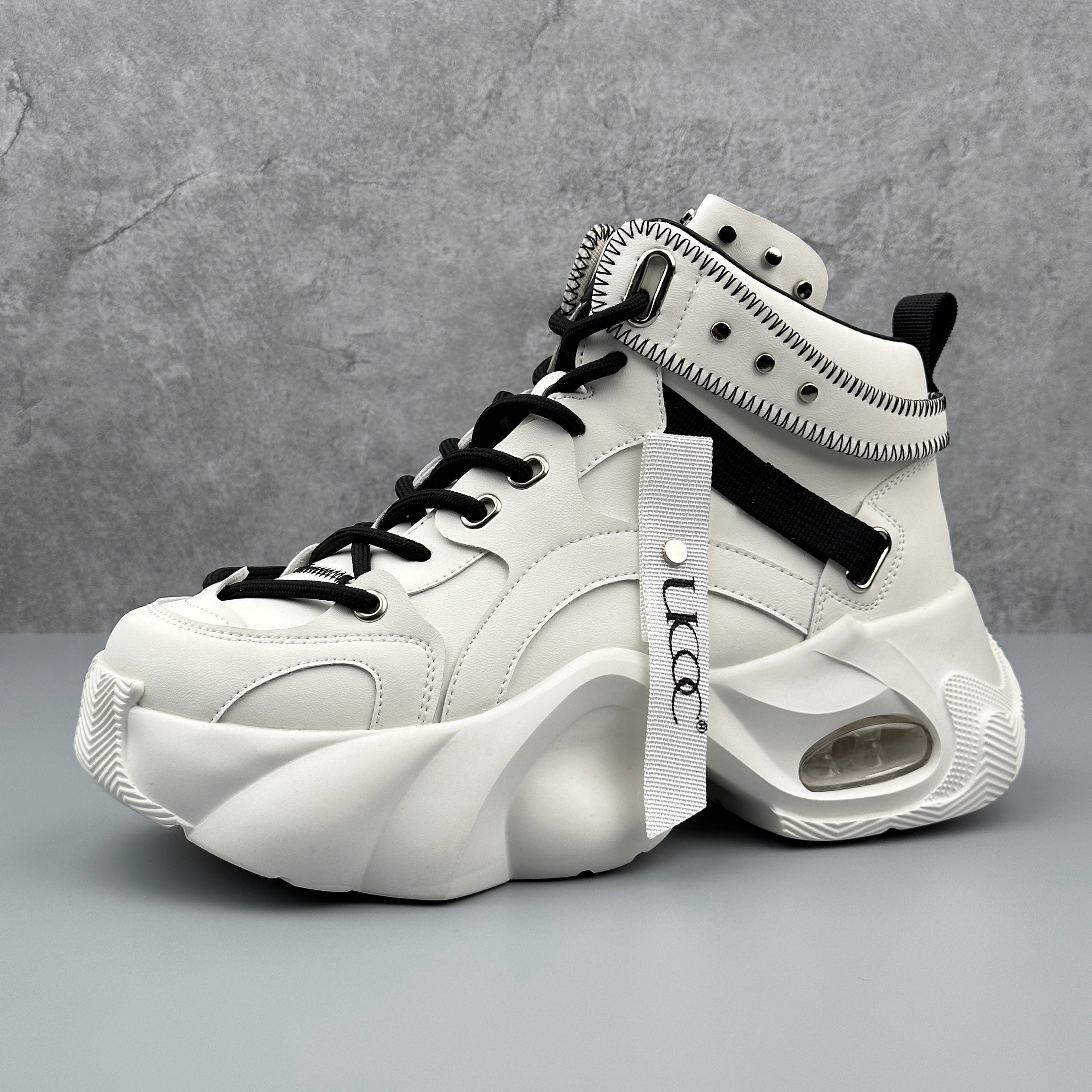 Hybriss WeaveTrend White– High-Top Work Shoes