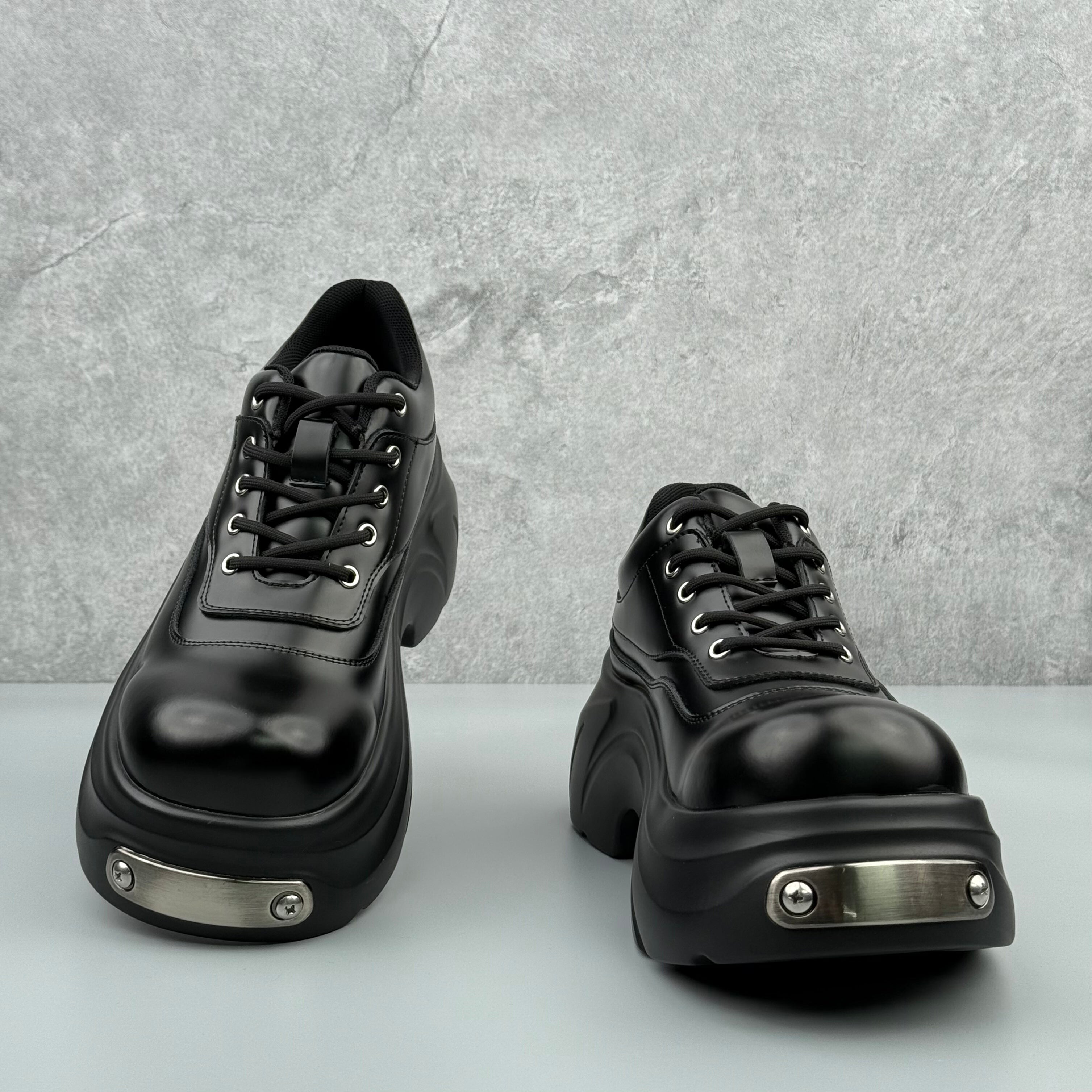 Hybriss DailyPlainLeather – Casual Leather Dad Shoes