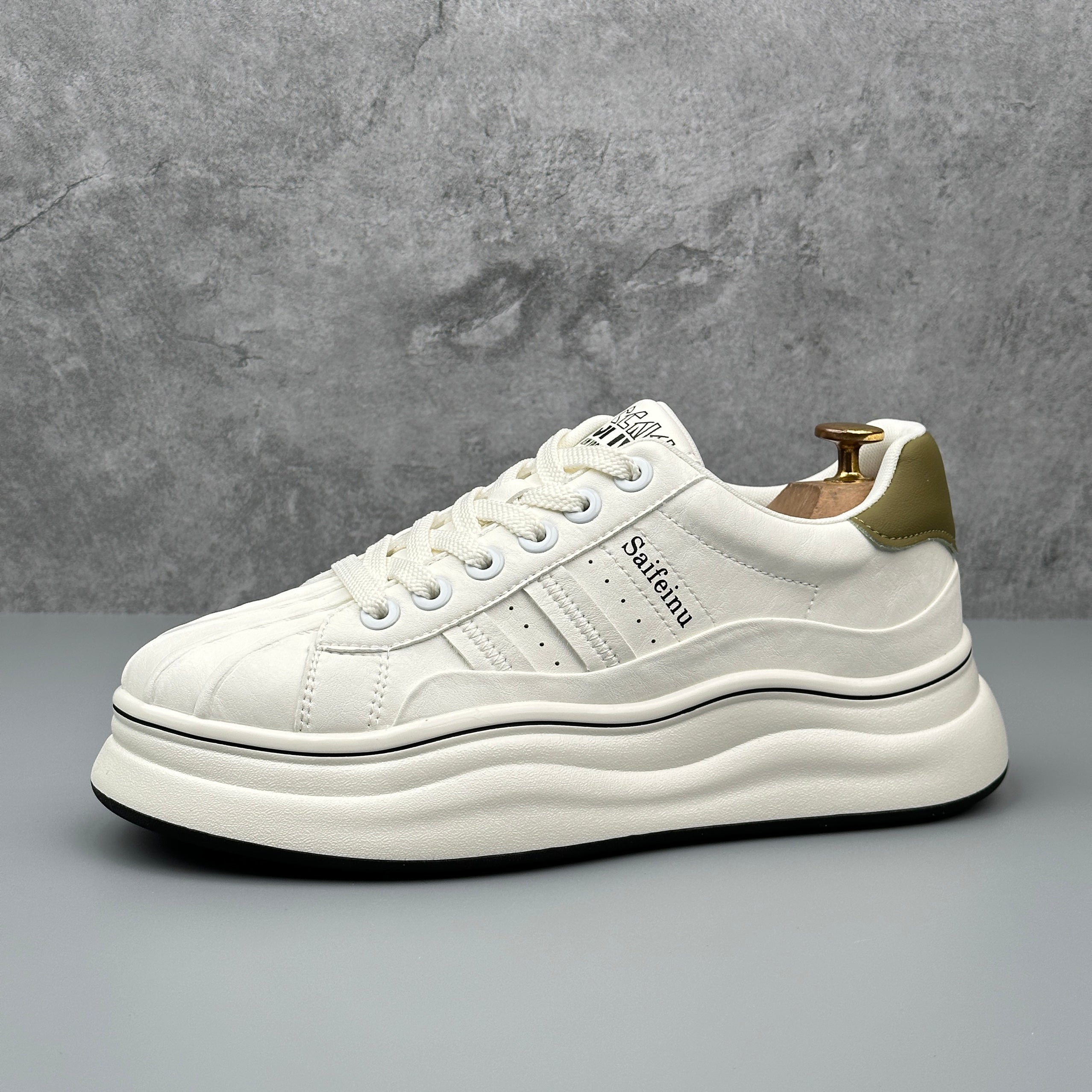 Hybriss SpliceKorea Mint Green– Mikrofaserleder White Shoes