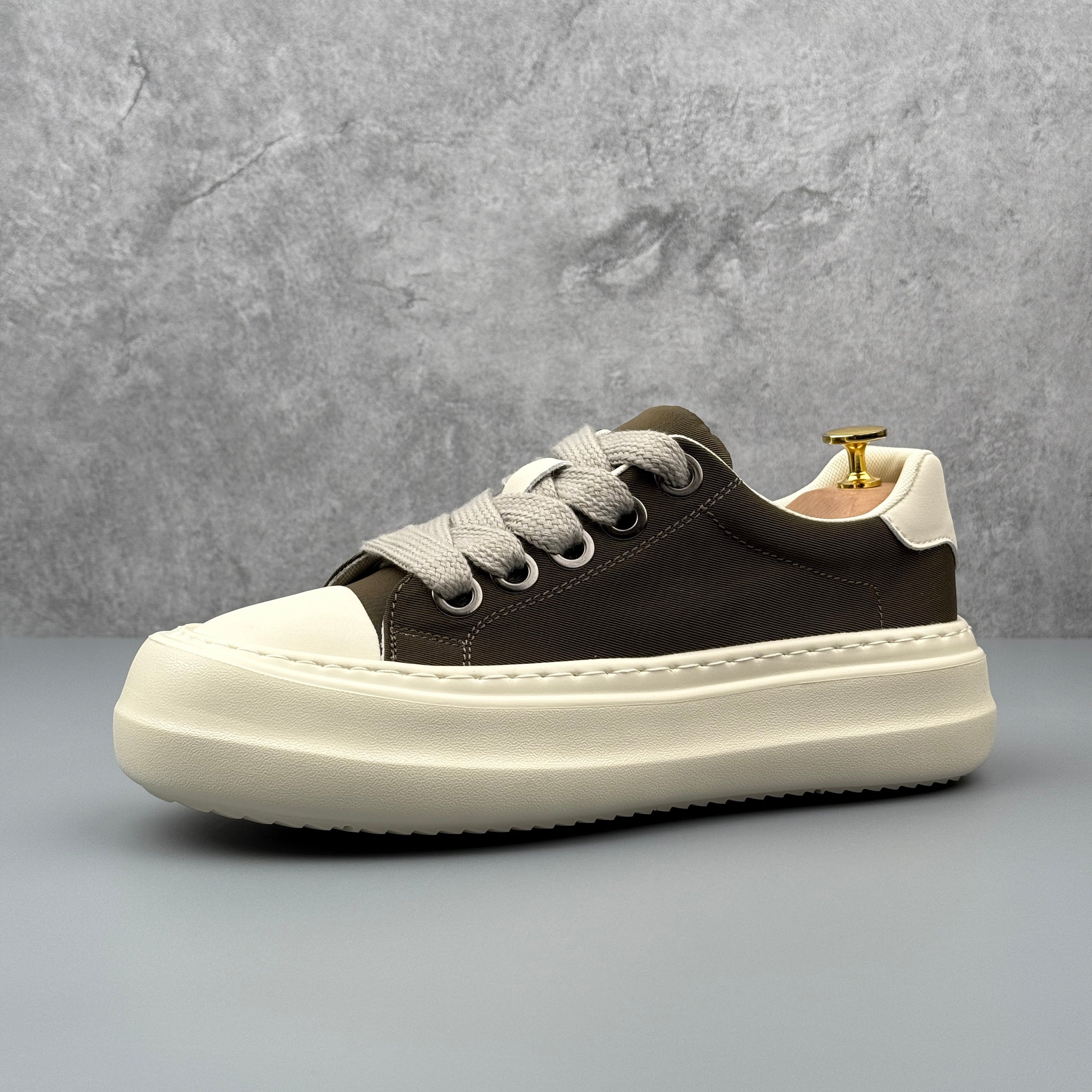 Hybriss LeisureCore Khaki– Stoff Sommer-Sneakers