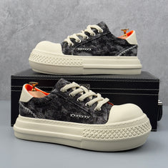 Hybriss DenimStitch – PU & Denim Sommer-Sneakers