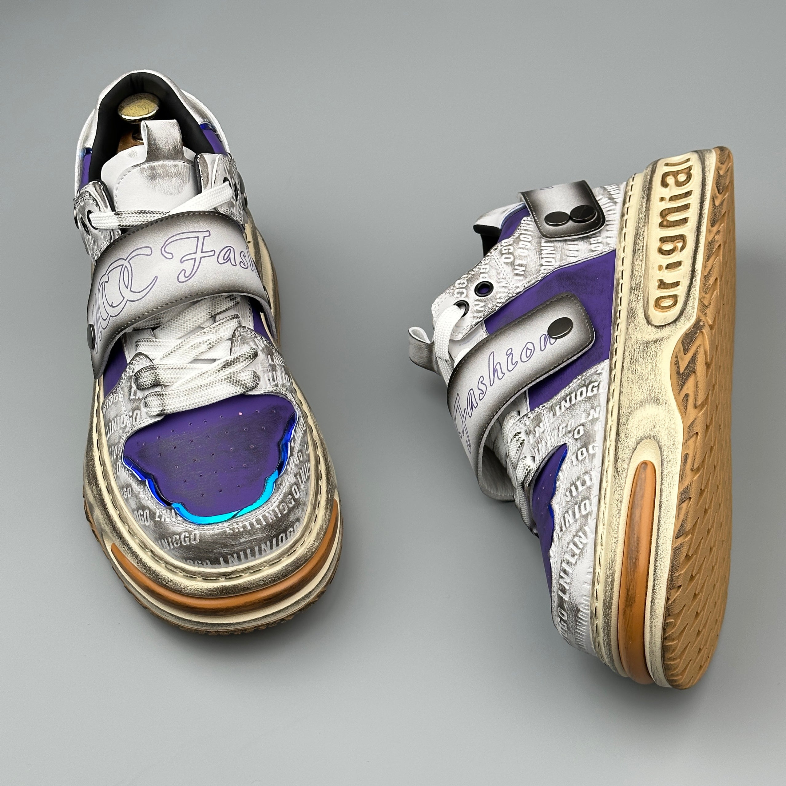 Hybriss CarveCore Purple– Mikrofaserleder Sneakers