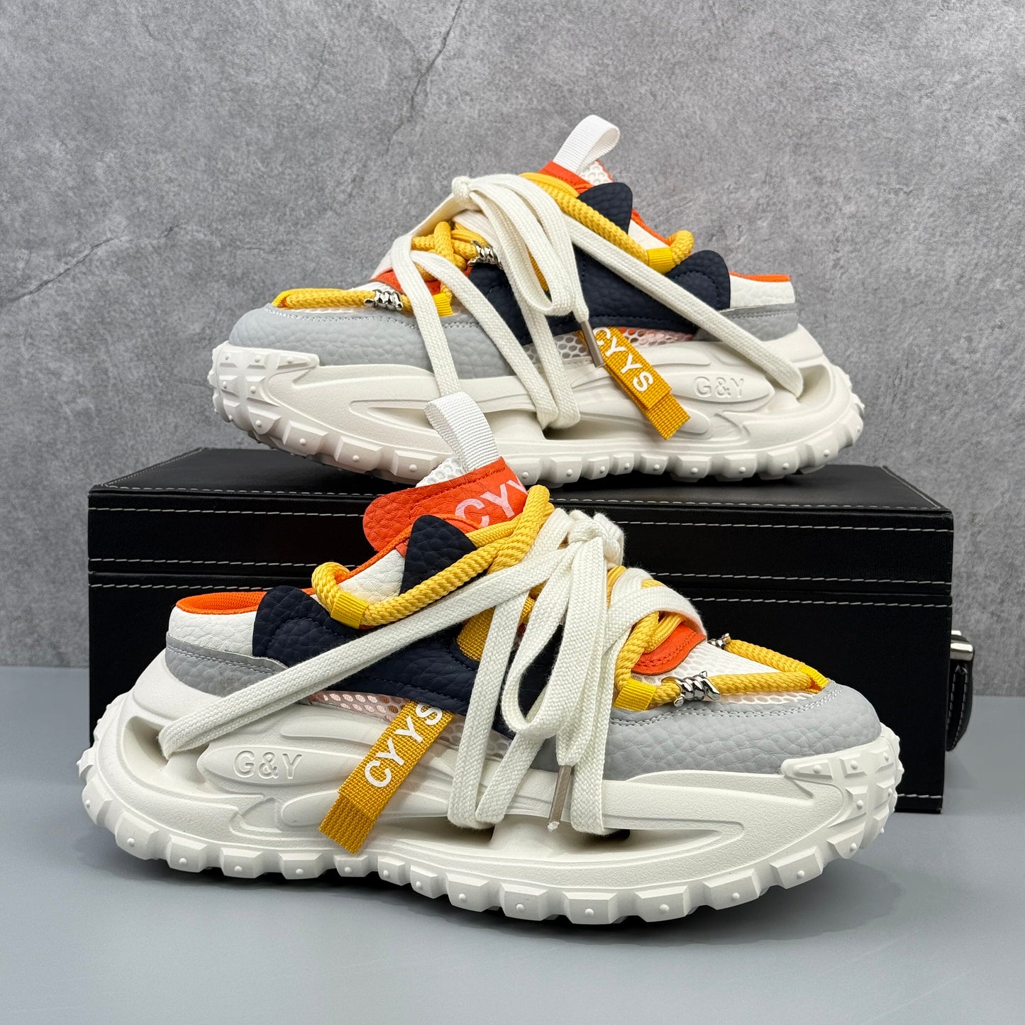 Hybriss Cross-Caged Chunky Dad Sneaker