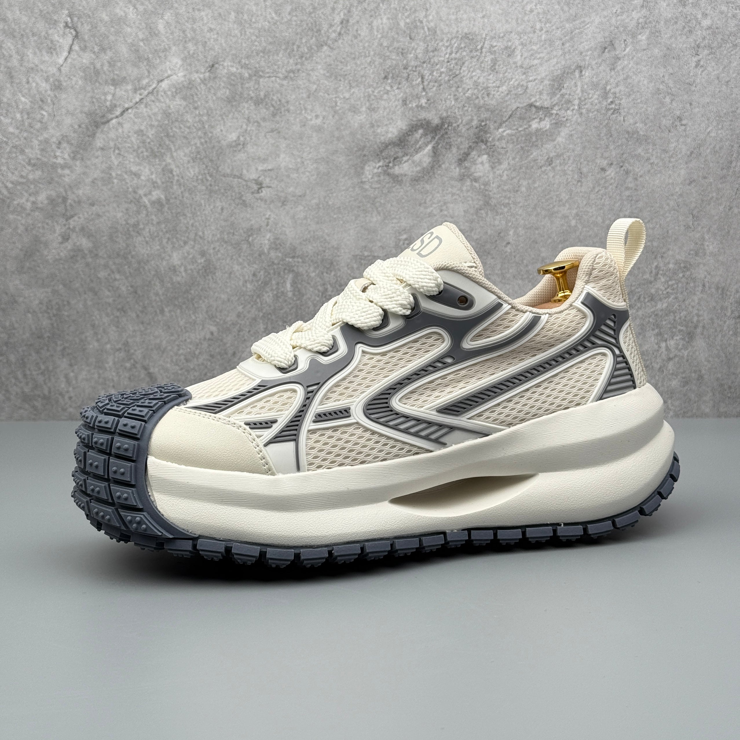 Hybriss SportPlain White Gray– Sporty Dad Shoes