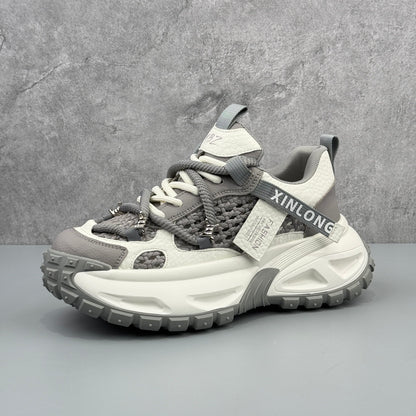 Hybriss Cyber-Gel Hollow-Out Dad Sneaker