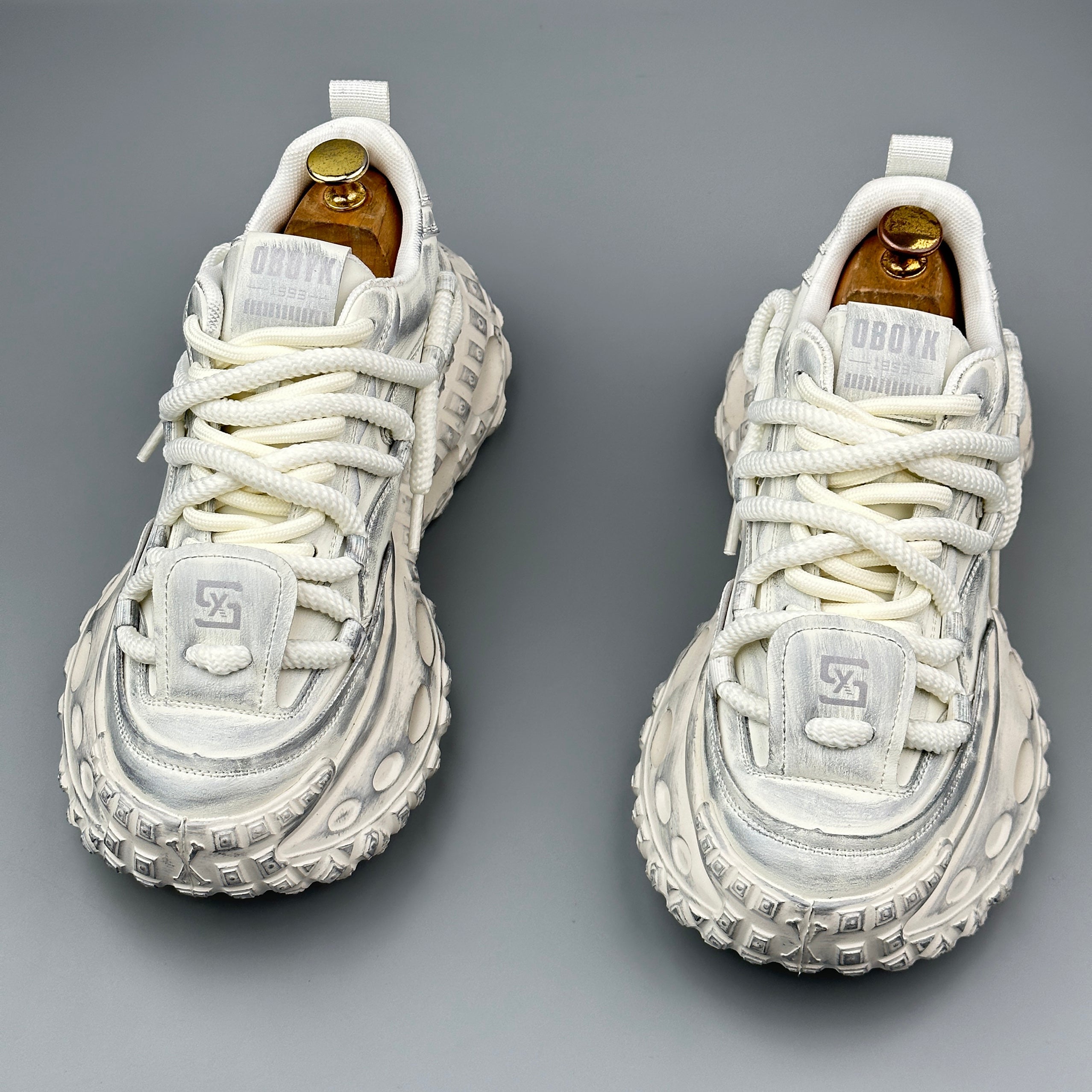 Hybriss WeaveEdge White– Youth Dad Shoes