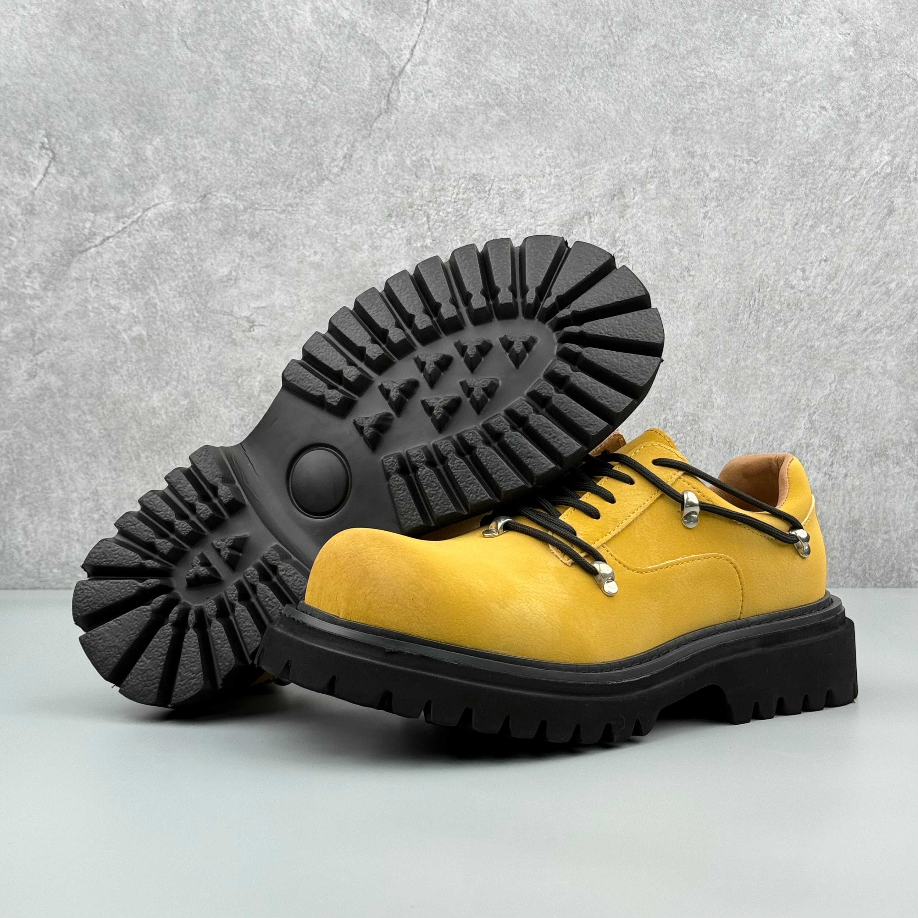 Hybriss NeoNubuck Yellow– Casual Nubuck Look Shoes