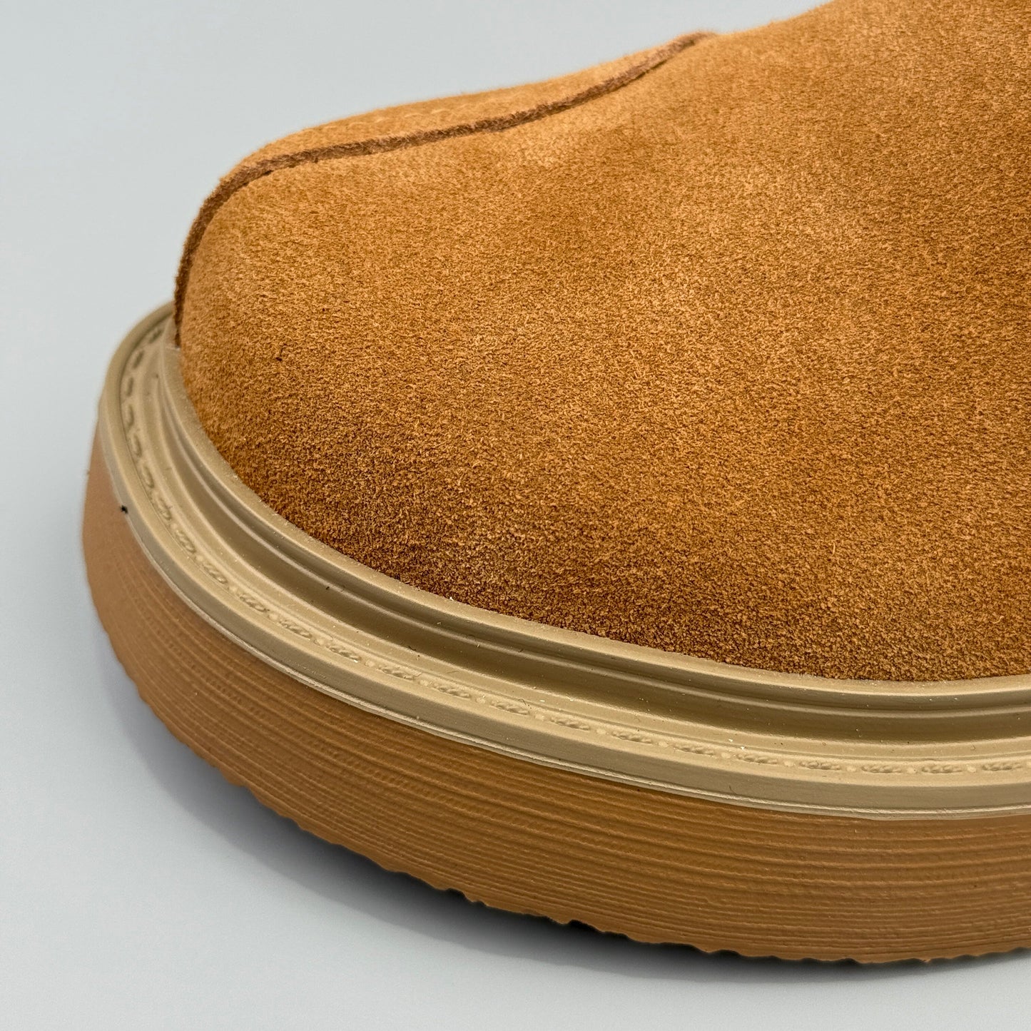 Hybriss Soft-Suede Buckled Platform Mule