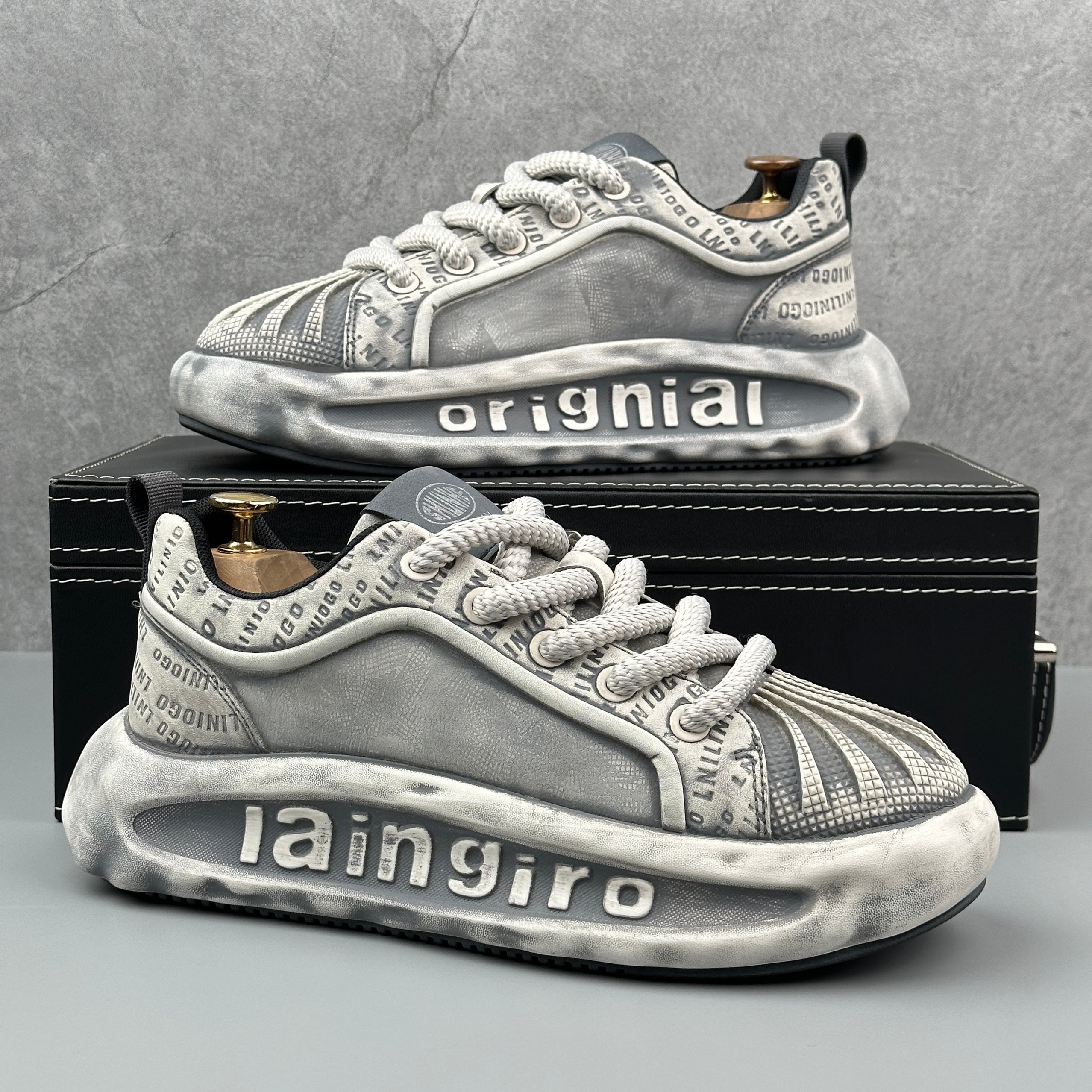 Hybriss RetroBreath Light Gray– Youth Sports Casual Shoes